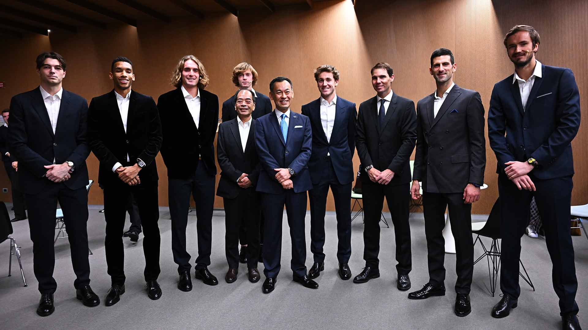 <a href='https://www.atptour.com/es/tournaments/nitto-atp-finals/605/overview'>Nitto ATP Finals</a> gala dinner.
