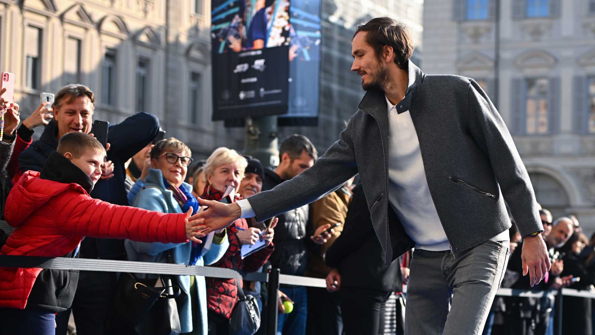 Daniil Medvedev returns to Turin after reaching the final in 2021.