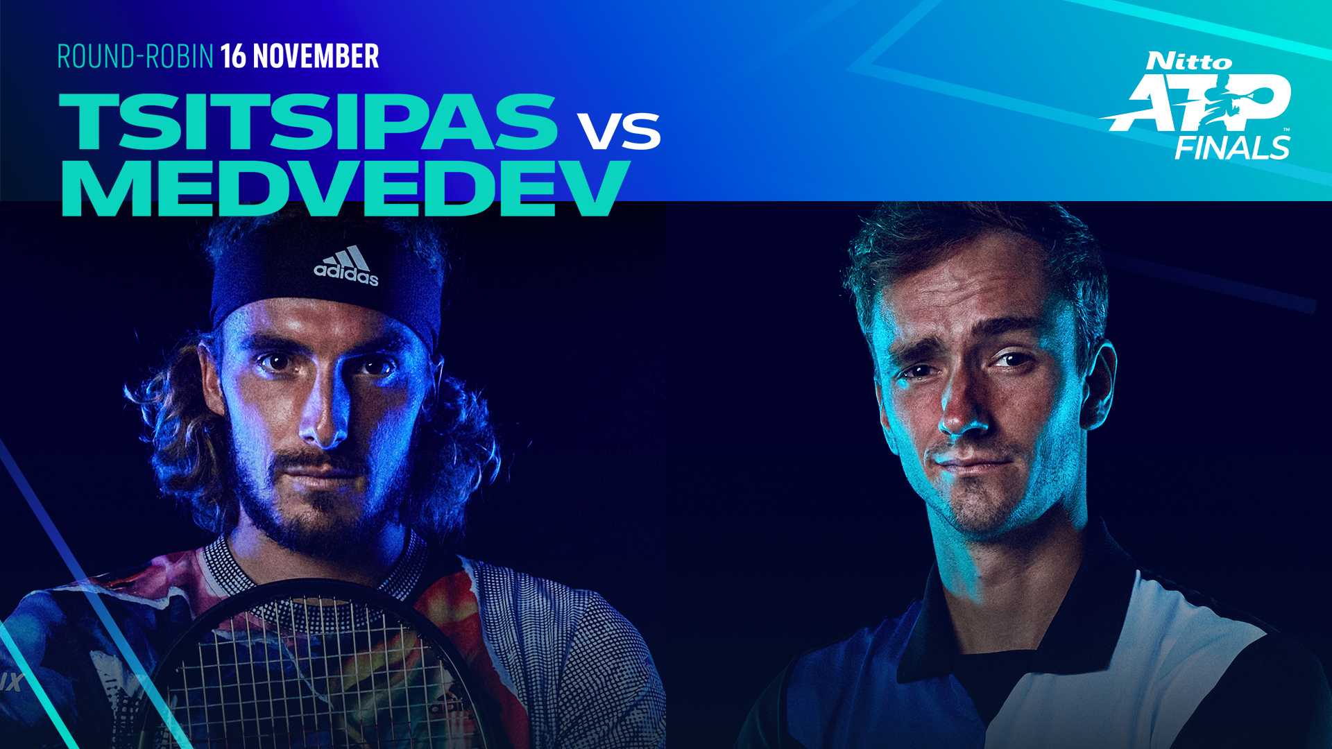 Stefanos Tsitsipas and Daniil Medvedev meet for their 11th ATP Head2Head matchup in Turin.