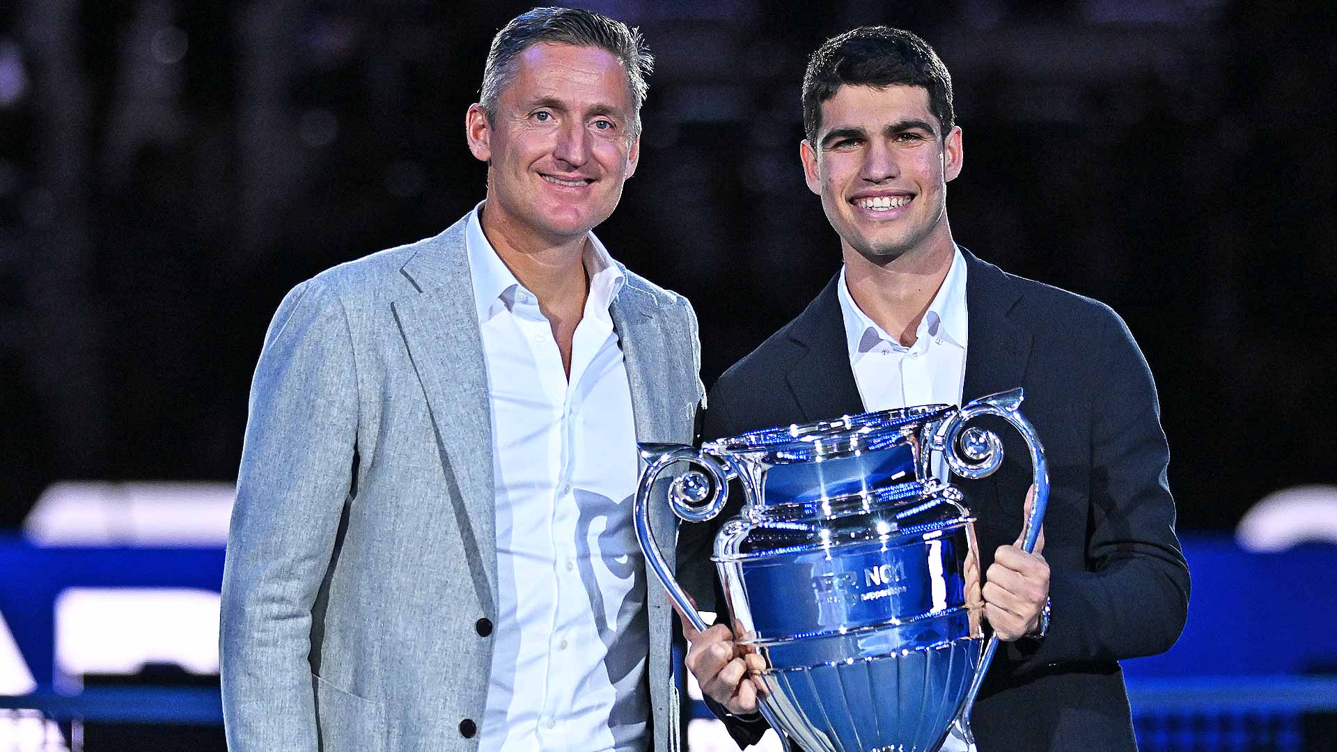 <a href='https://www.atptour.com/en/players/andrea-gaudenzi/g254/overview'>Andrea Gaudenzi</a> and <a href='https://www.atptour.com/en/players/carlos-alcaraz/a0e2/overview'>Carlos Alcaraz</a>