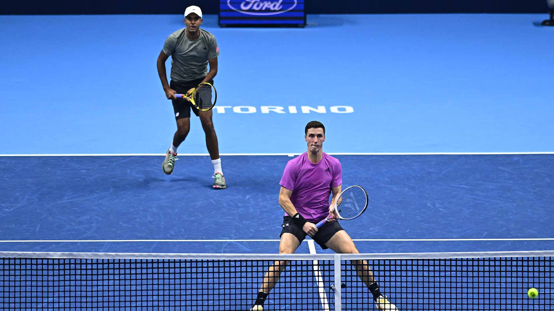 Rajeev Ram and Joe Salisbury qualify for the semi-finals at the Nitto ATP Finals on Thursday.