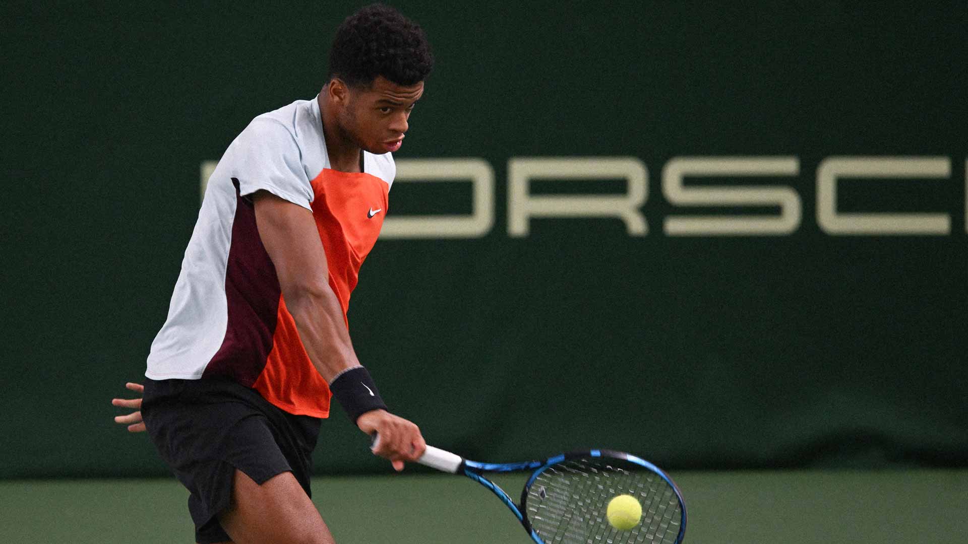 Giovanni Mpetshi Perricard at the 2022 Helsinki Challenger.