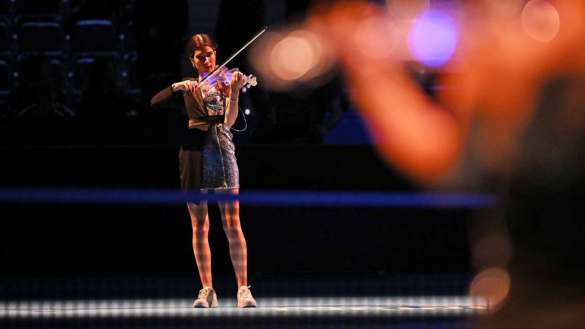 Krystal Kuartet, a violin group from Bologna, has performed every day this week at the Nitto ATP Finals in Turin.