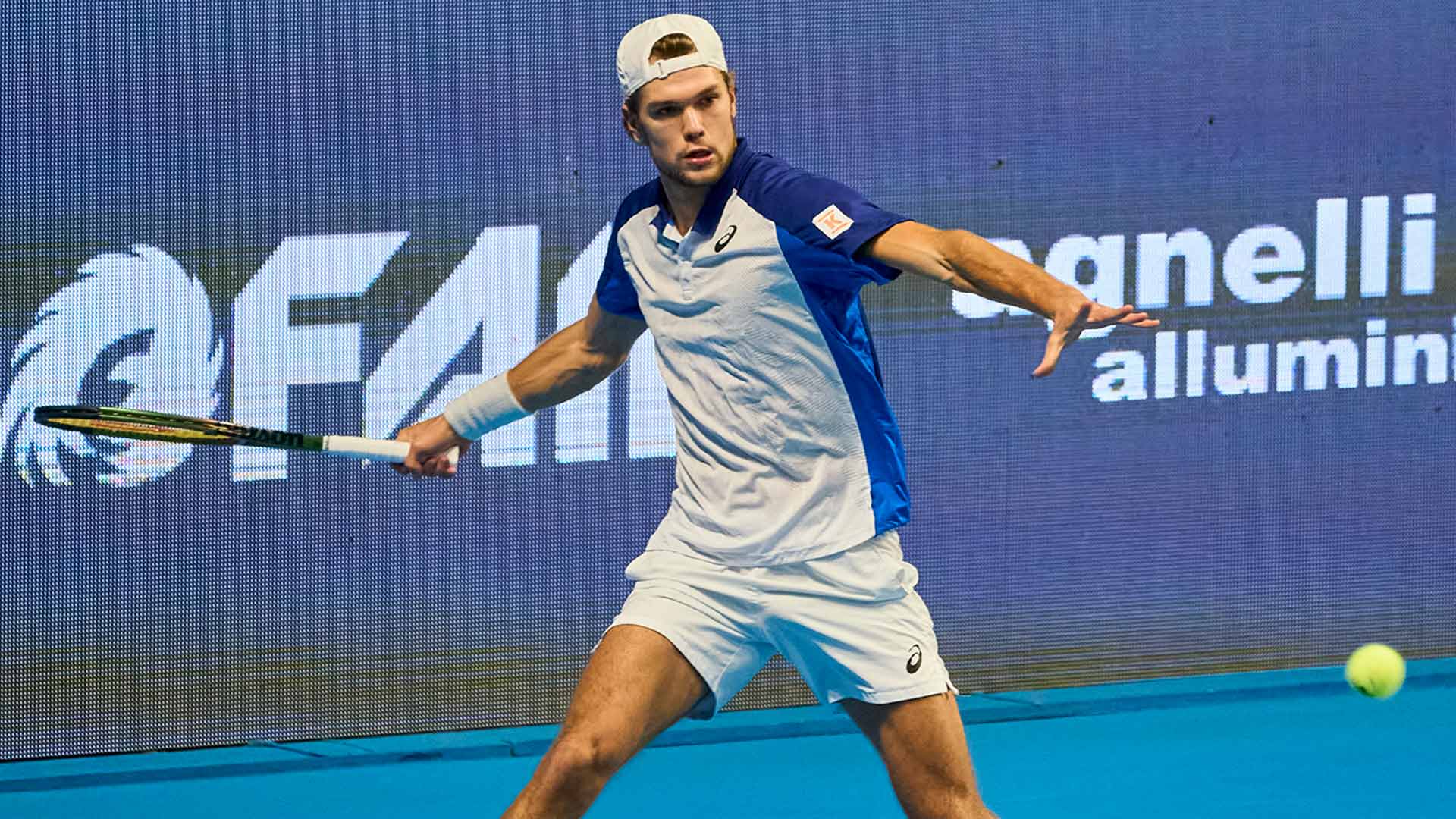 Otto Virtanen at the 2022 Bergamo Challenger.