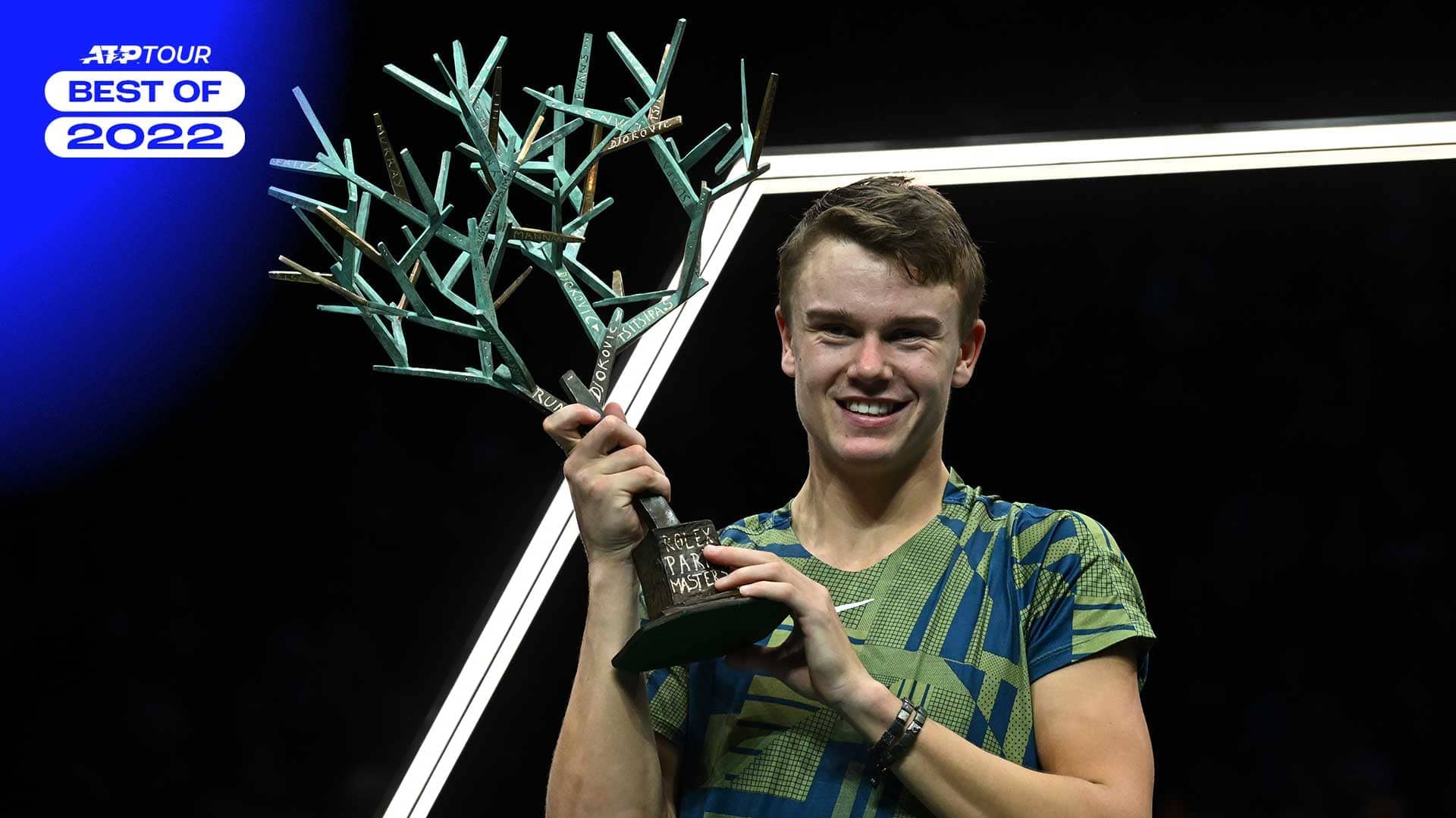 Holger Rune lifted three tour-level titles in 2022, including his maiden ATP Masters 1000 crown in Paris.