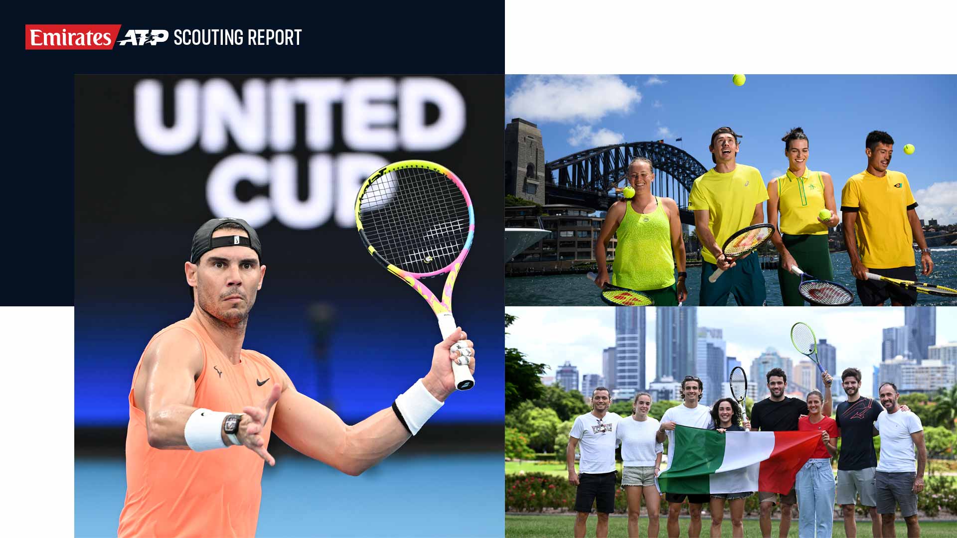 The United Cup will feature 18 countries across three cities.