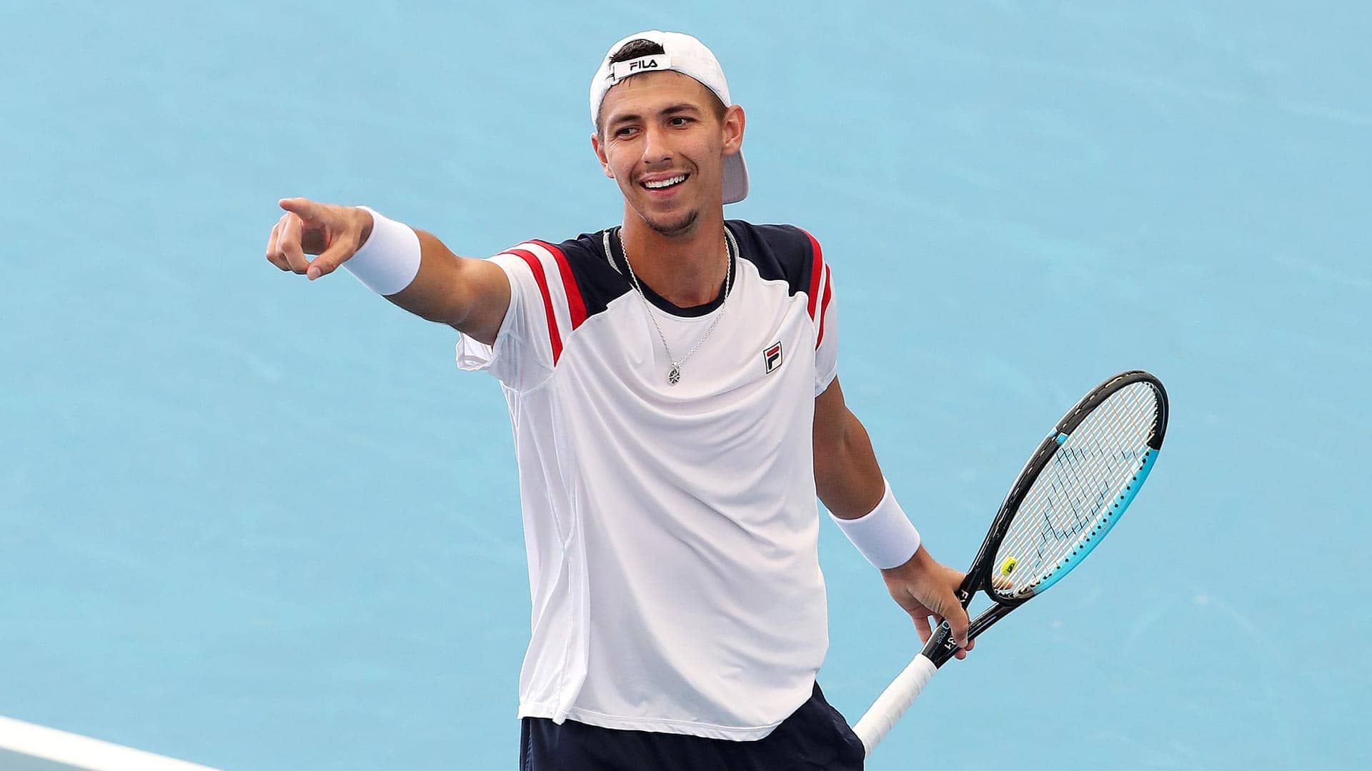 Alexei Popyrin defeats Felix Auger-Aliassime on Monday in Adelaide.