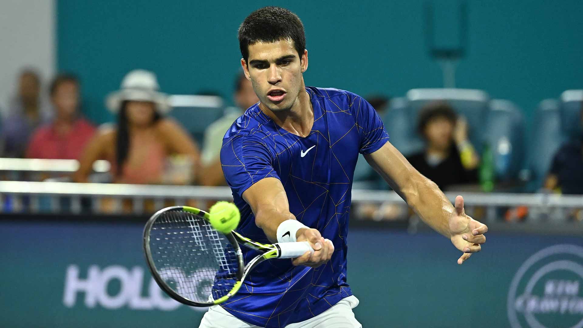 Carlos Alcaraz at the ATP Masters 1000 event in Miami, Florida.
