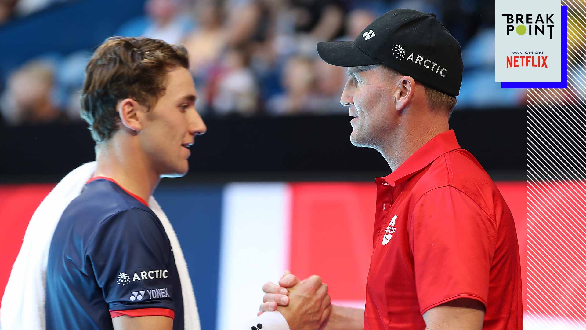 Casper Ruud is coached by his father, former ATP pro Christian Ruud.
