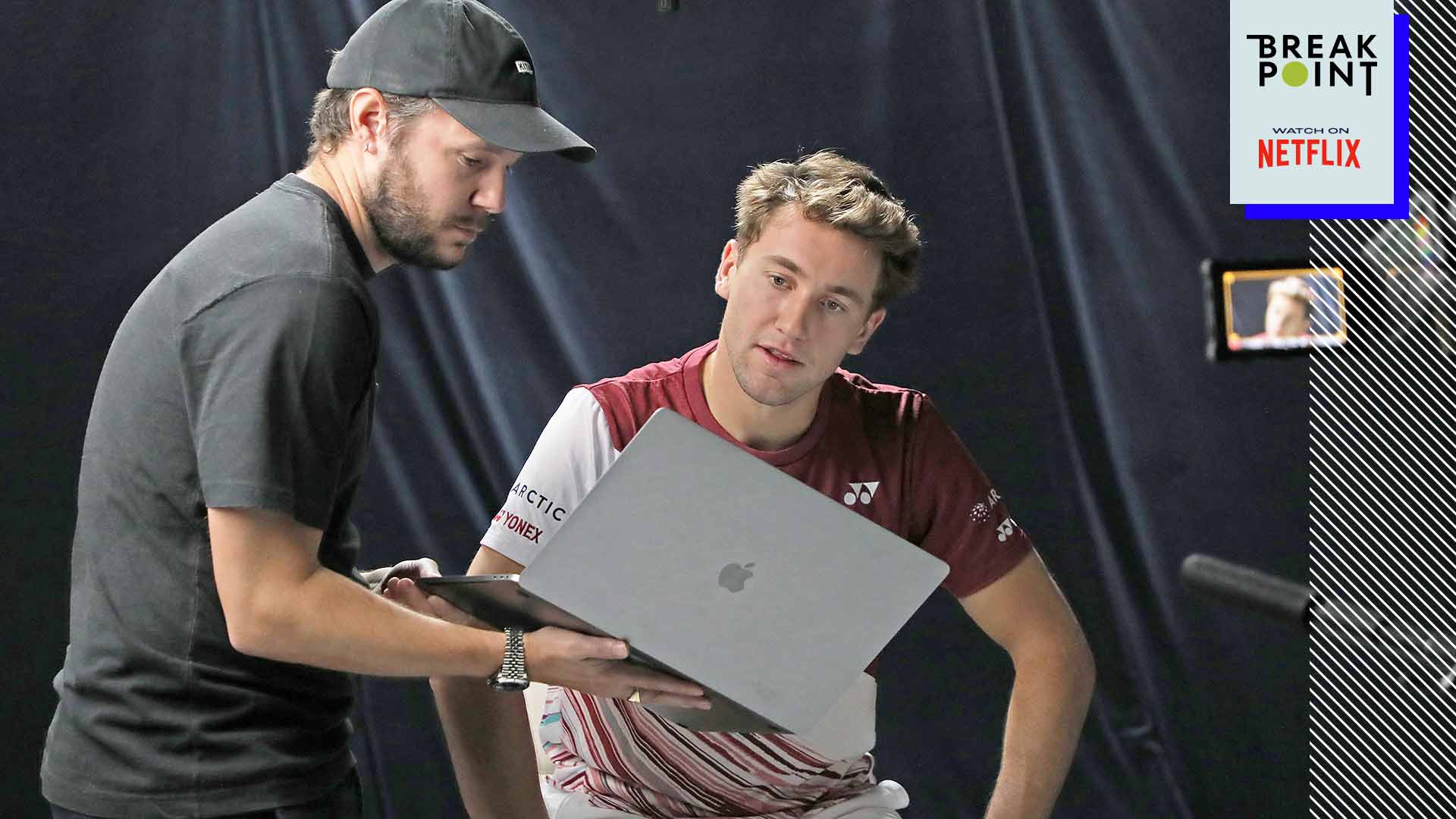 Casper Ruud stars in the new Netflix tennis series Break Point, which premieres 13 January.