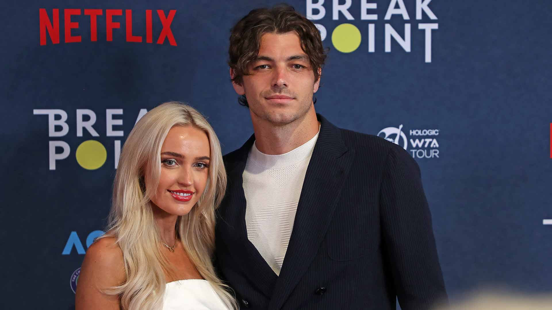 Morgan Riddle with partner <a href='https://www.atptour.com/es/players/taylor-fritz/fb98/overview'>Taylor Fritz</a>.