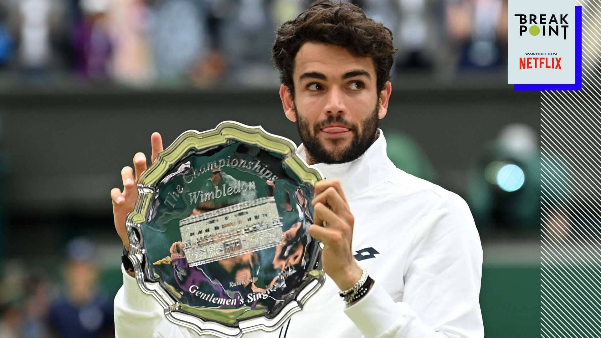 Matteo Berrettini solo perdió tres sets en seis partidos para alcanzar la final en Wimbledon 2021.