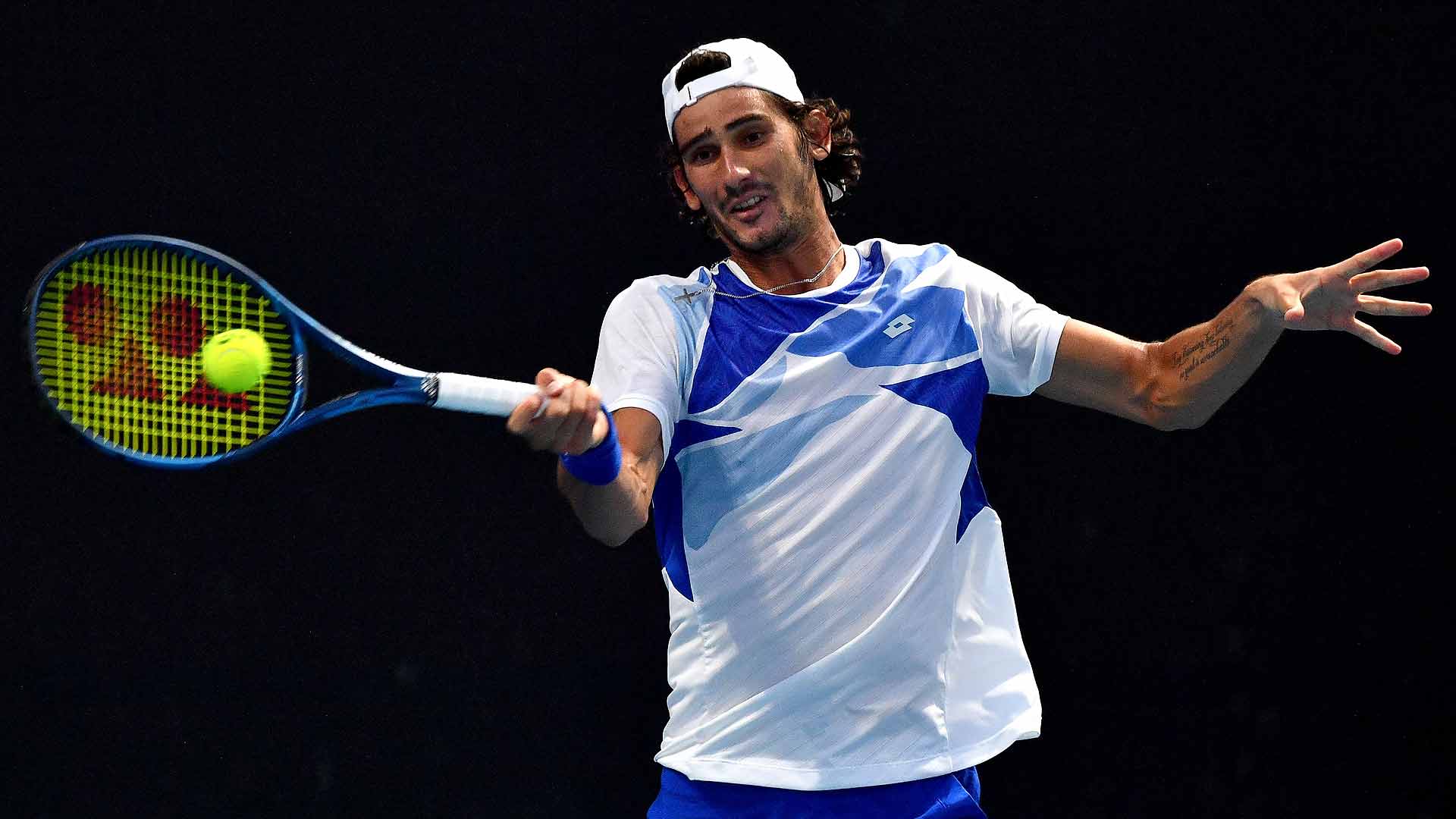 Lloyd Harris wins his first tour-level match since undergoing wrist surgery.