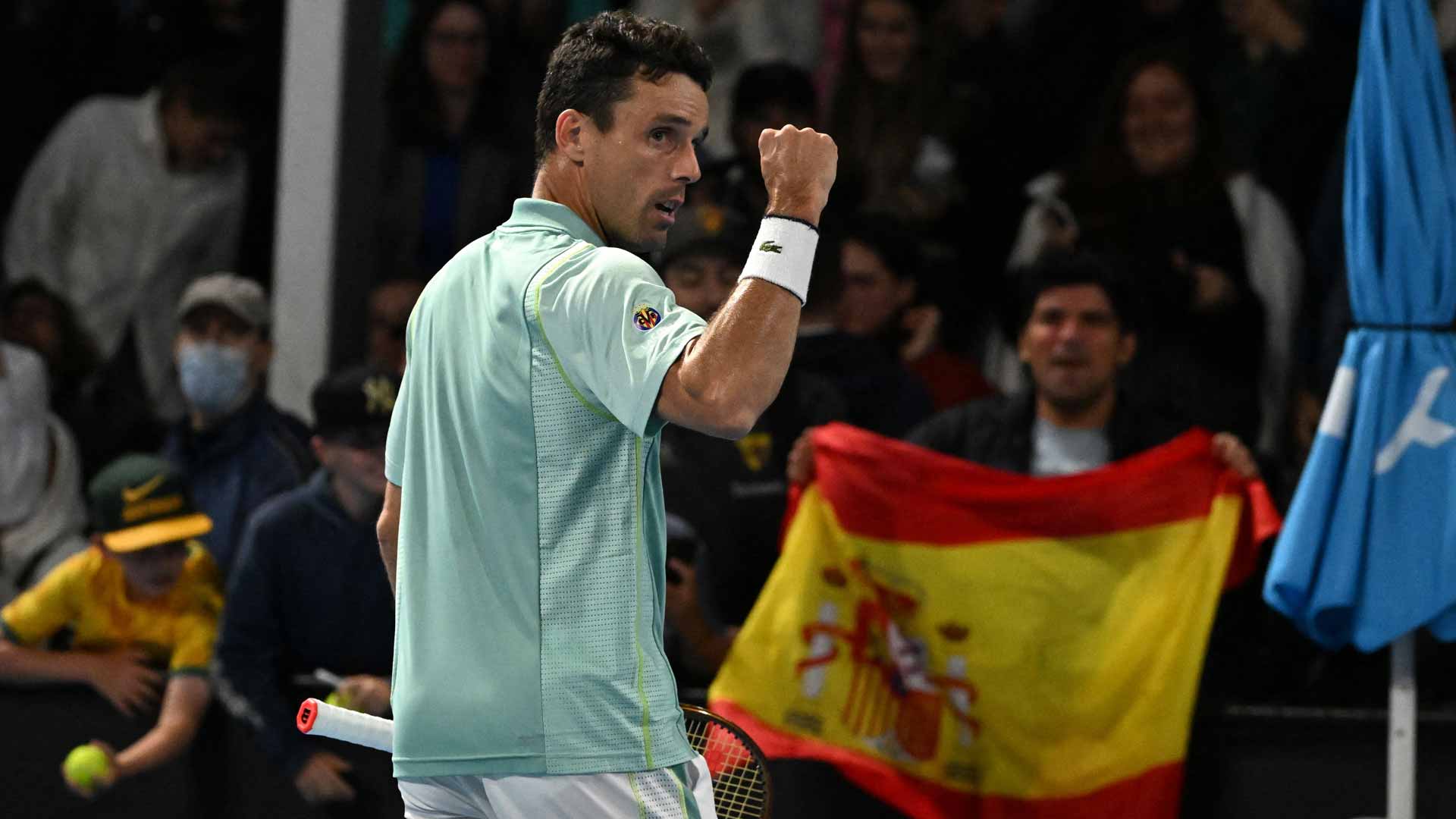Roberto Bautista Agut comes back from two sets to love down in the second round.