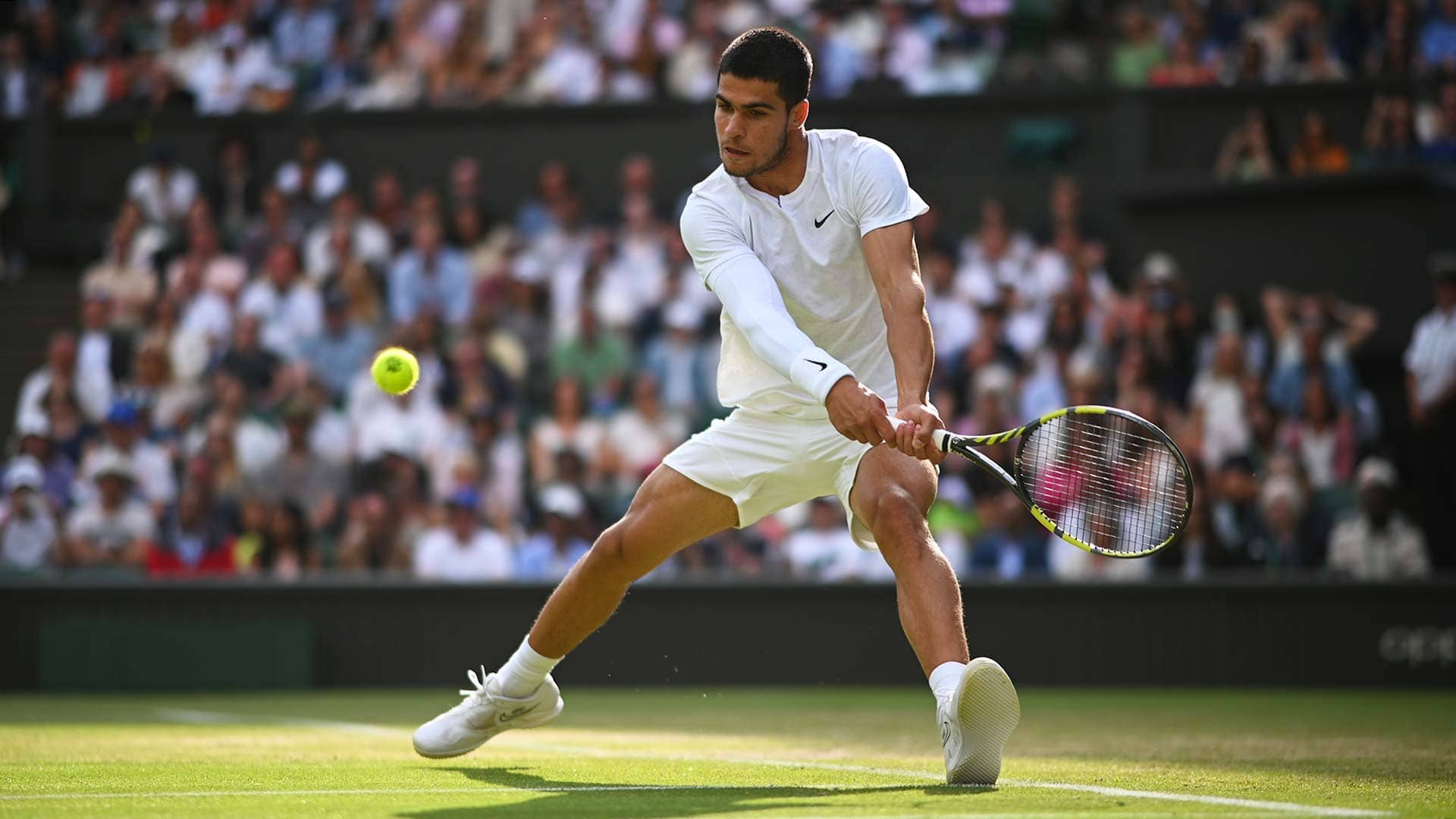 Carlos Alcaraz reached the fourth round at Wimbledon last year in his only grass-court event of the season.