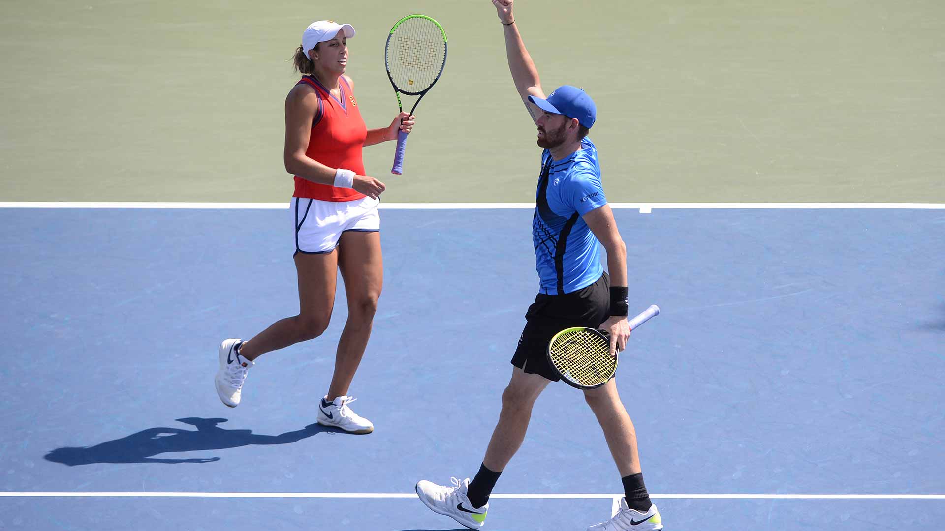 Madison Keys y Bjorn Fratangelo jugaron juntos dobles mixtos por primera vez en el US Open 2021.