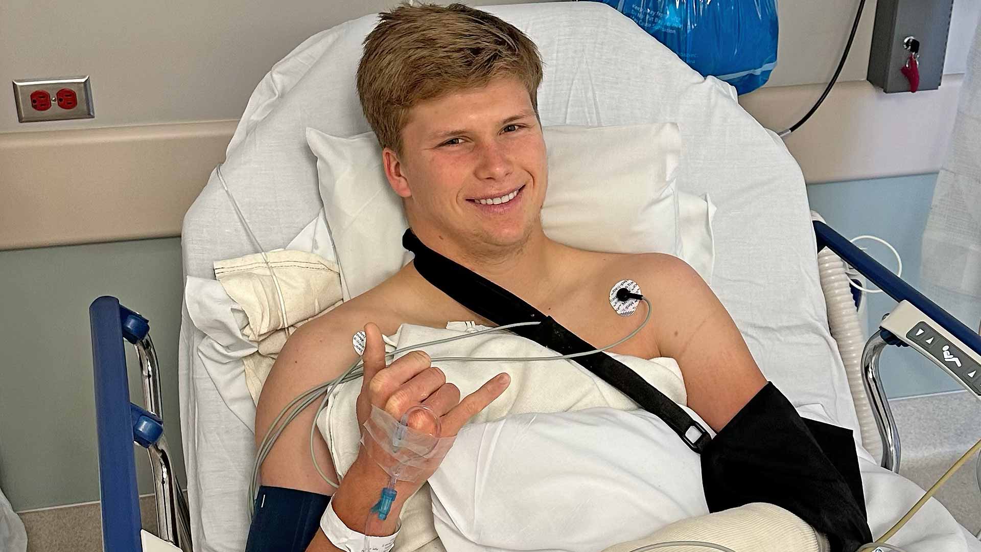 Jenson Brooksby undergoes wrist surgery in California.