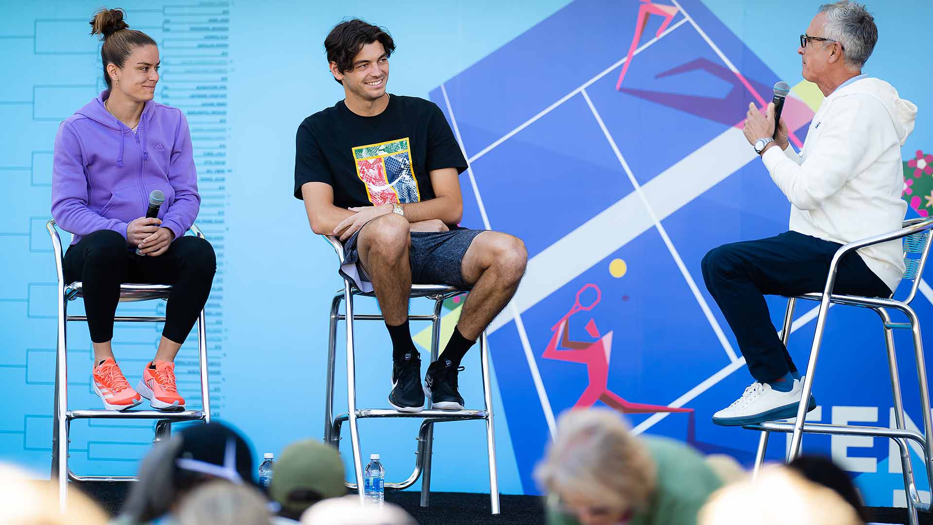 Maria Sakkari and Taylor Fritz discuss the success of Break Point at the BNP Paribas Open.