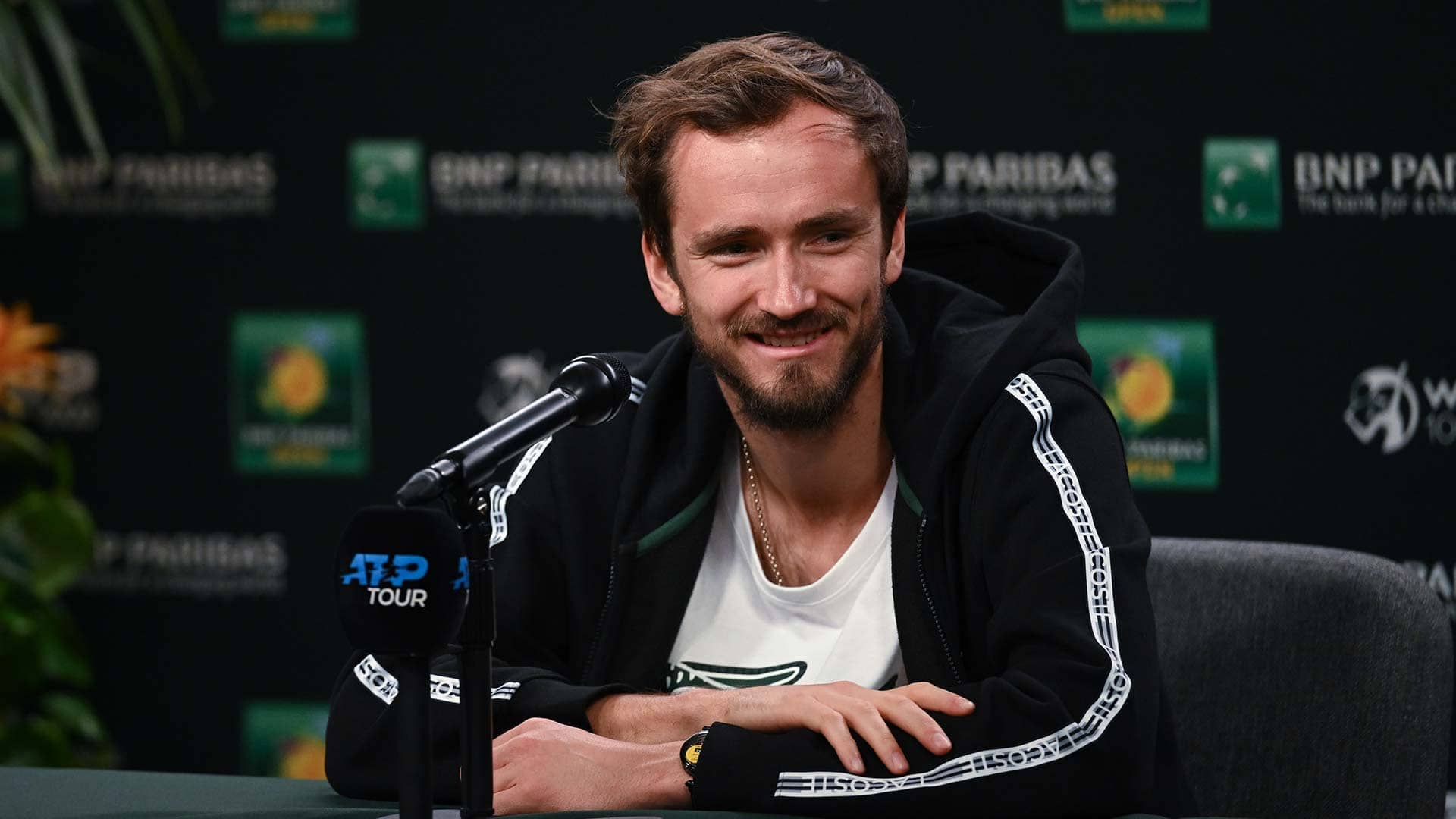 Daniil Medvedev will face Brandon Nakashima on Friday in Indian Wells.