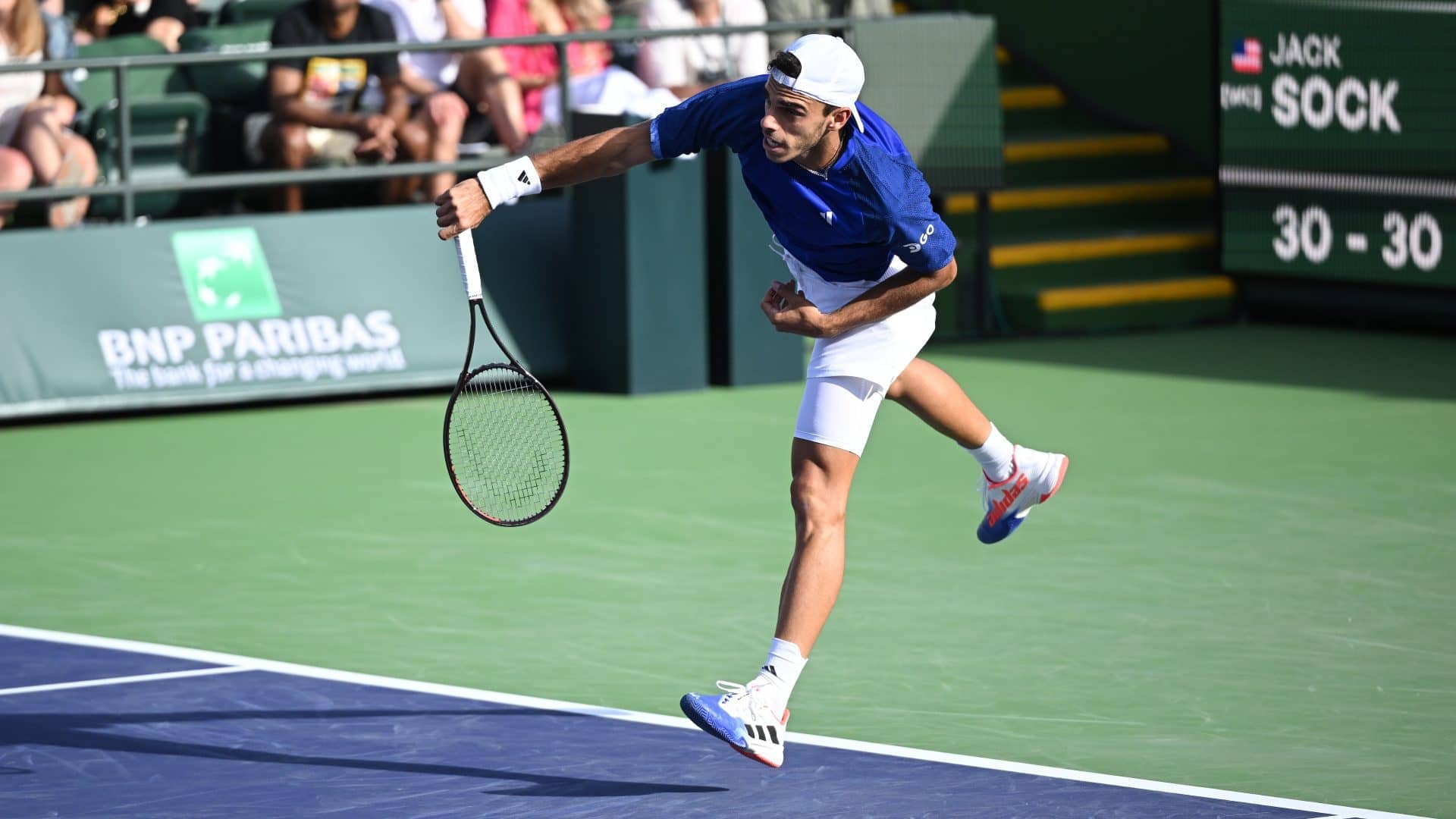 Francisco Cerúndolo venció a Sock para sumar su primera victoria en Indian Wells.