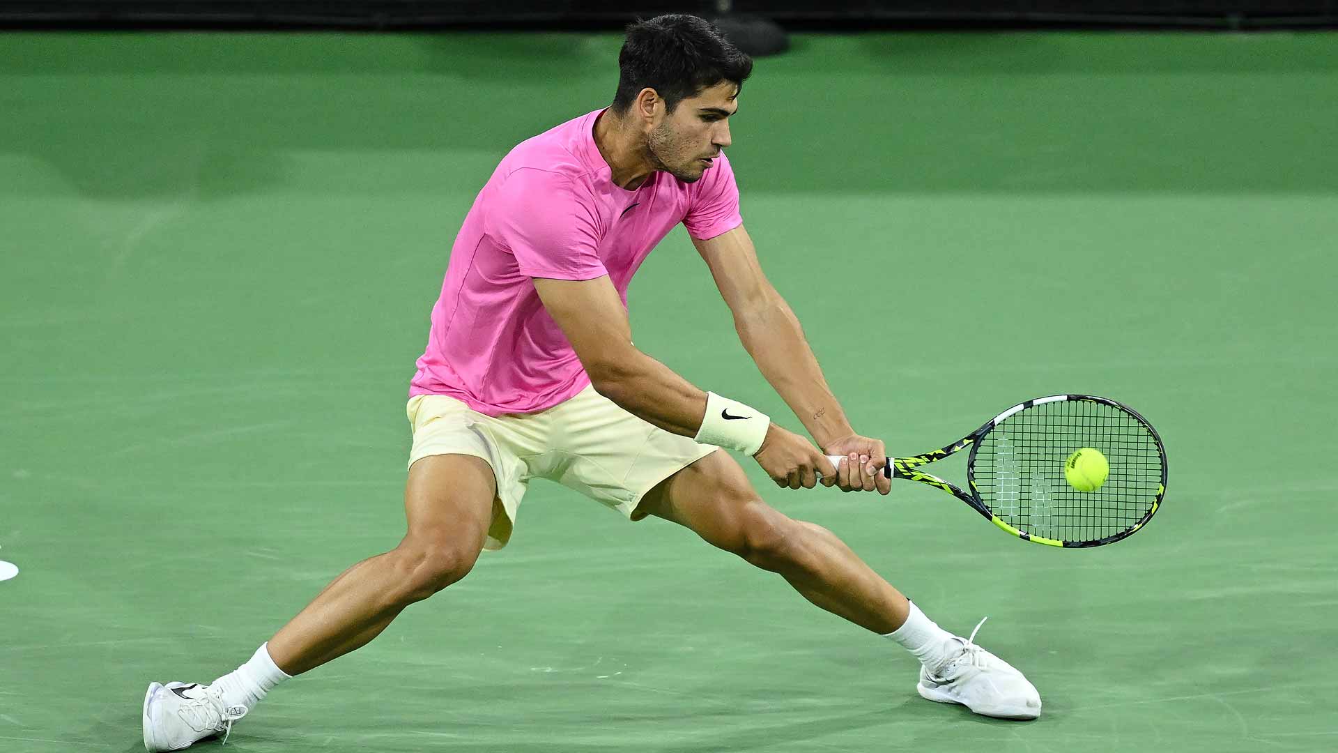 Carlos Alcaraz holds a 6-2 record at the BNP Paribas Open in Indian Wells.