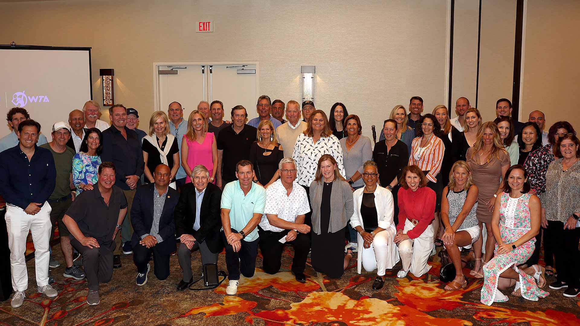 Former ATP and WTA players renew friendships in Indian Wells this week.