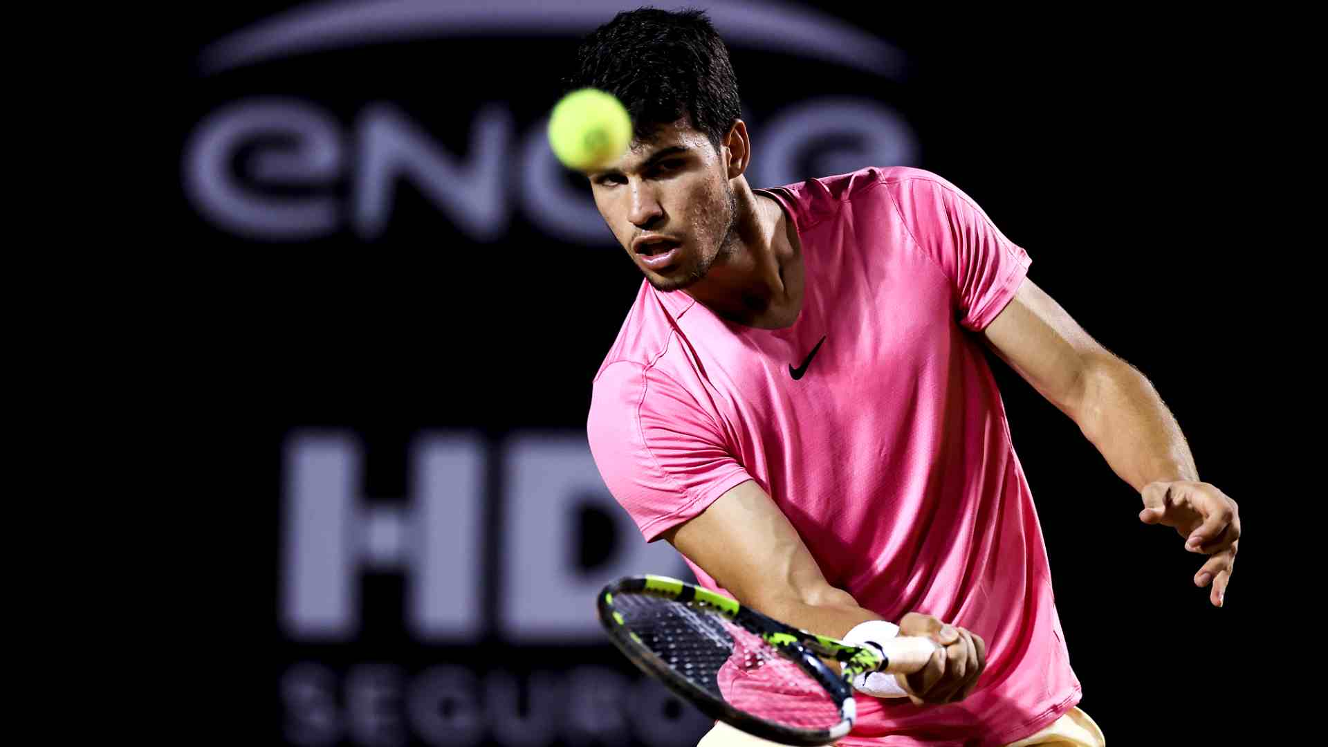 Carlos Alcaraz is chasing the Sunshine Double this fortnight in Miami.