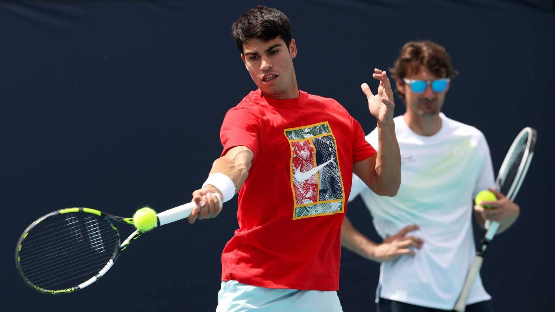 Carlos Alcaraz is chasing his third title of the season this week.