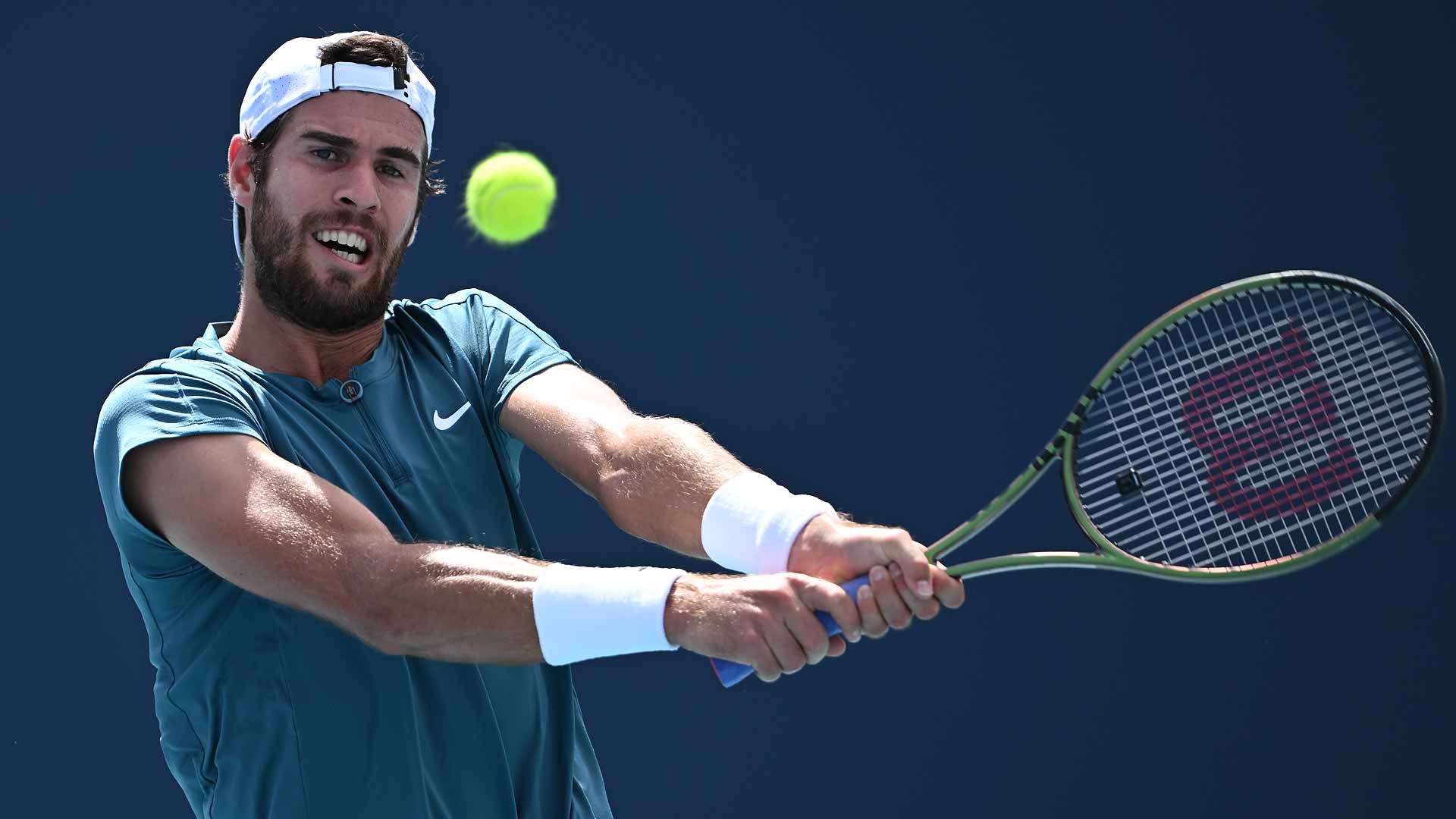 Karen Khachanov is into the Miami semi-finals for the first time.