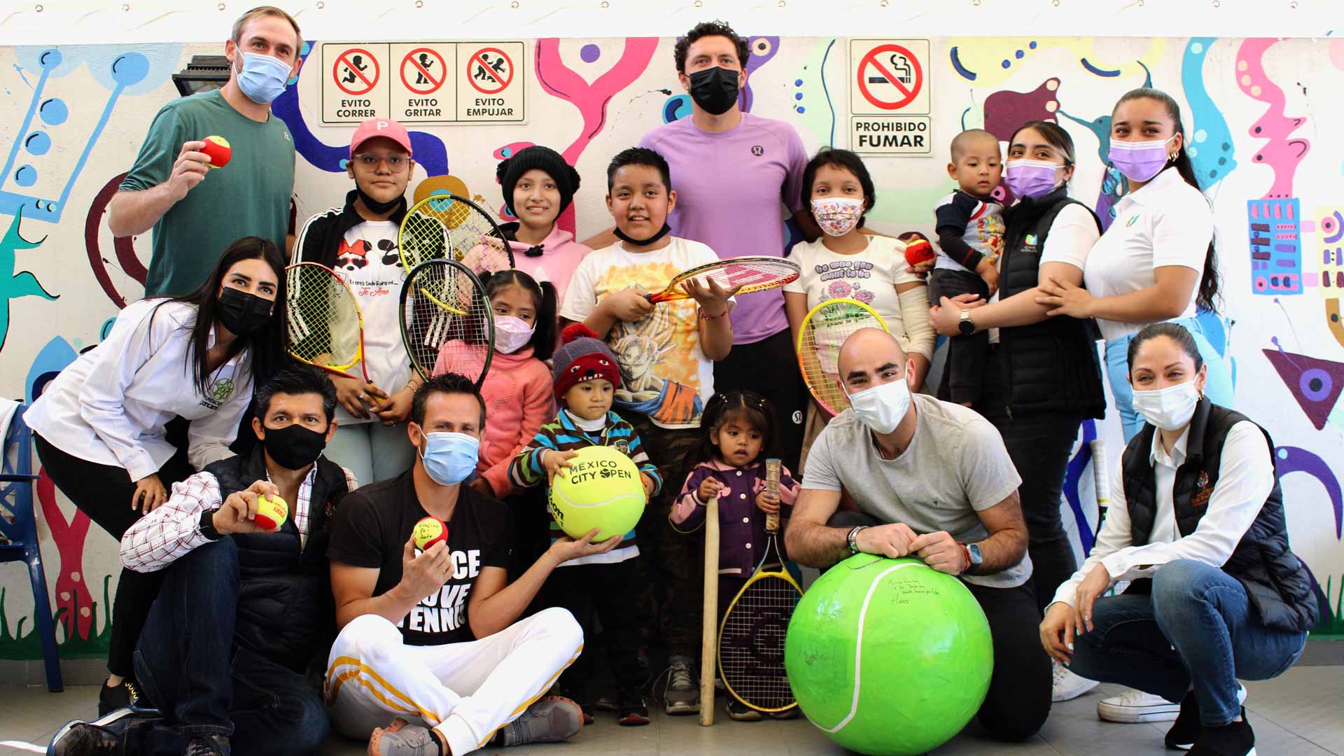 Charity work at the ATP Challenger Tour in Mexico City.