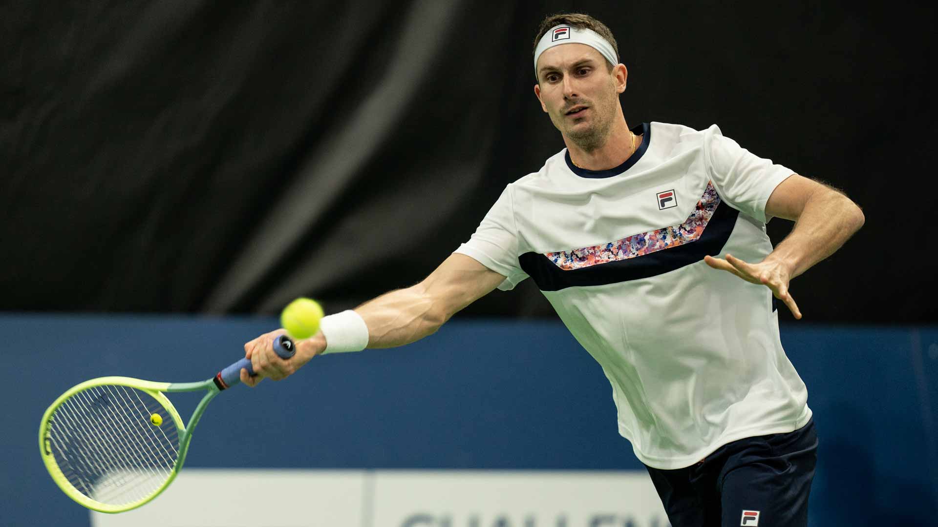 Alexander Ritschard in action at last month's Biel Challenger.