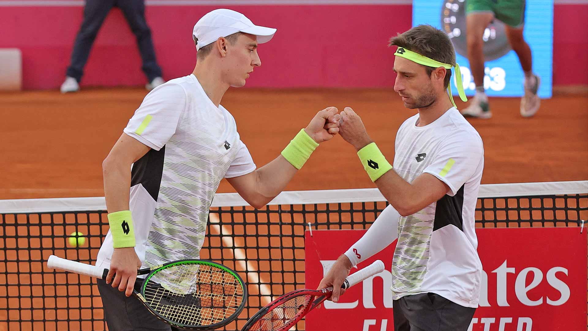 Joran Vliegen and Sander Gille defeat Nikola Cacic and Miomir Kecmanovic on Sunday in the Estoril final.