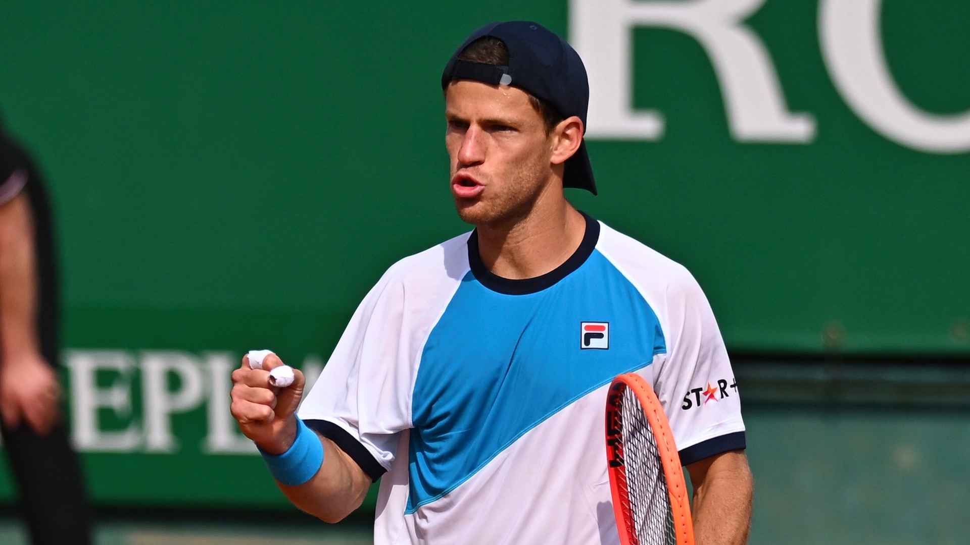 Diego Schwartzman supera a David Goffin en la primera ronda del Rolex Monte-Carlo Masters 2023.