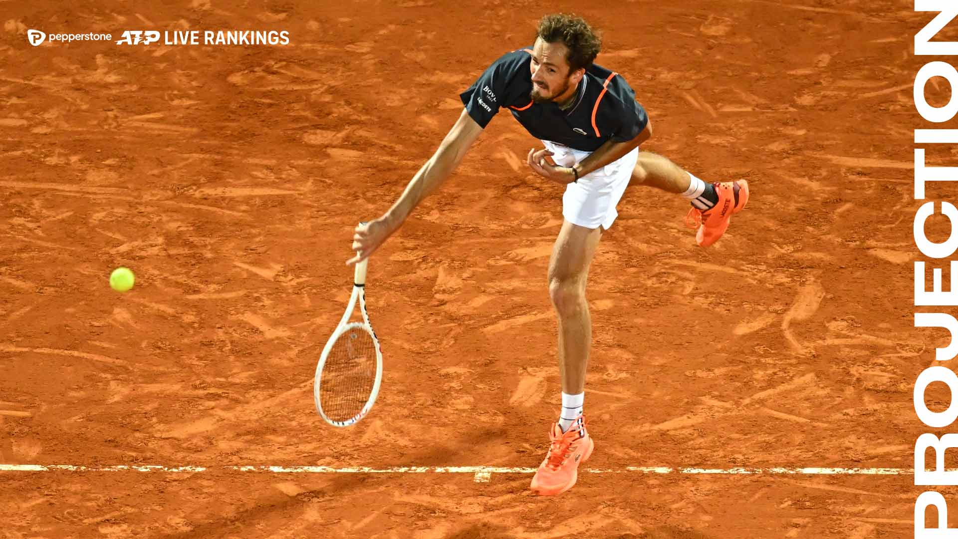 Daniil Medvedev is currently No. 4 in the Pepperstone ATP Live Rankings.