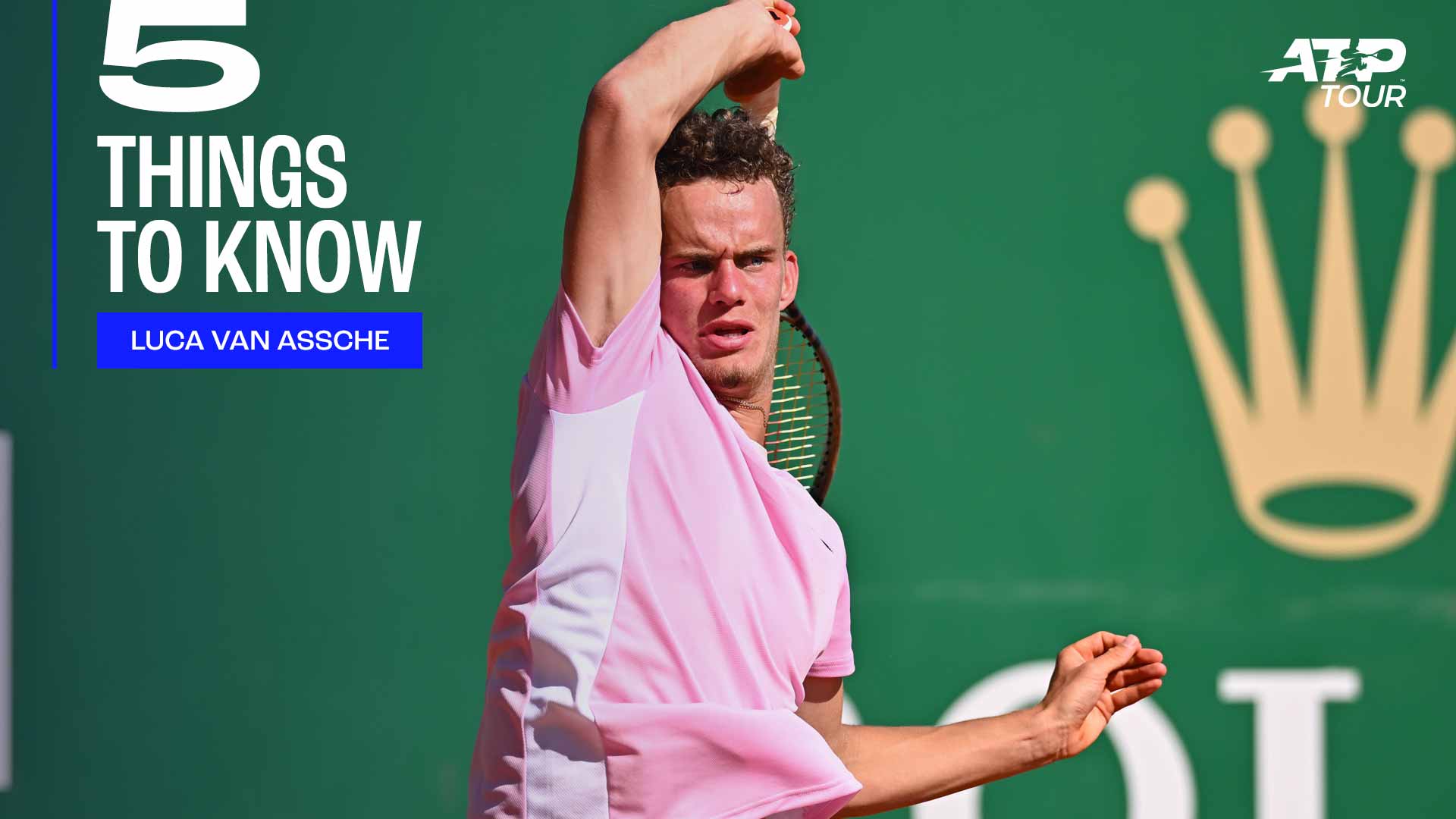 Luca Van Assche is the youngest player in the Top 100 of the Pepperstone ATP Rankings.
