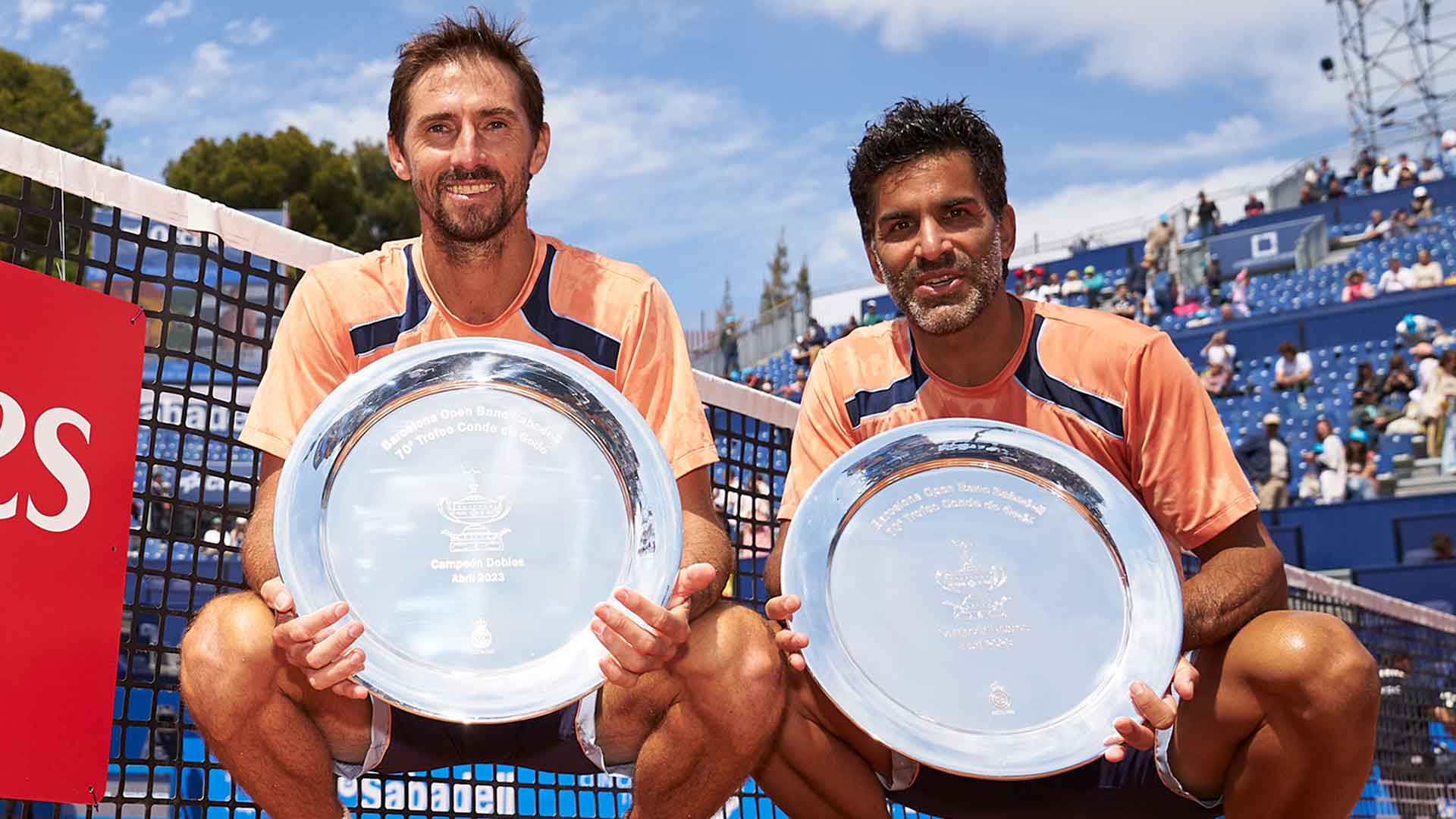 Andres Molteni and Maximo Gonzalez celebrate their success in Barcelona.
