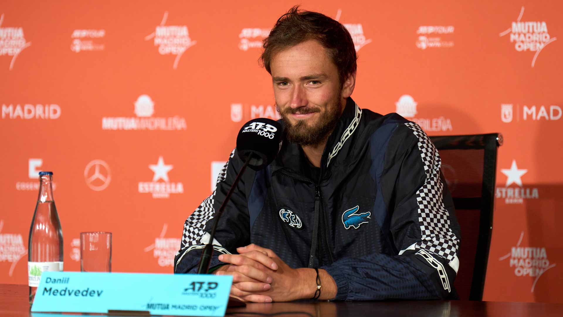 Daniil Medvedev is seeded second at the Mutua Madrid Open.