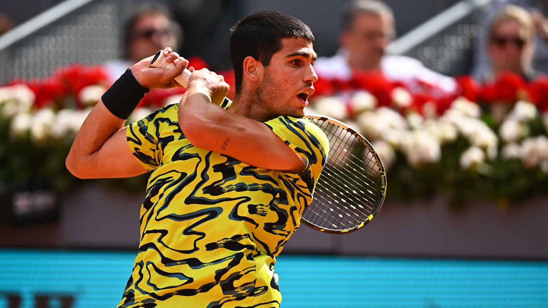 Carlos Alcaraz is chasing his 10th tour-level title this fortnight in Madrid.