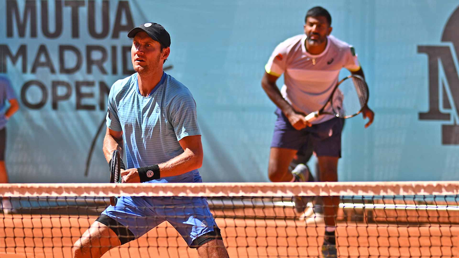 Matthew Ebden and Rohan Bopanna reel off five points in a row to clinch second-round victory on Monday in Madrid.