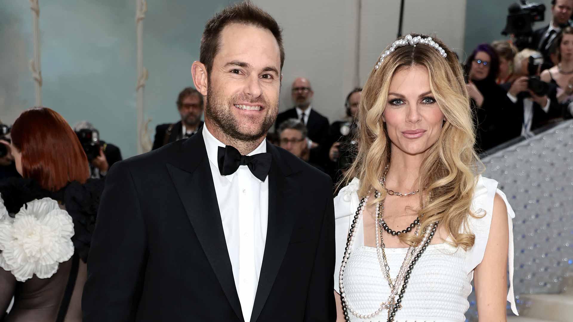 <a href='https://www.atptour.com/en/players/andy-roddick/r485/overview'>Andy Roddick</a> and Brooklyn Decker
