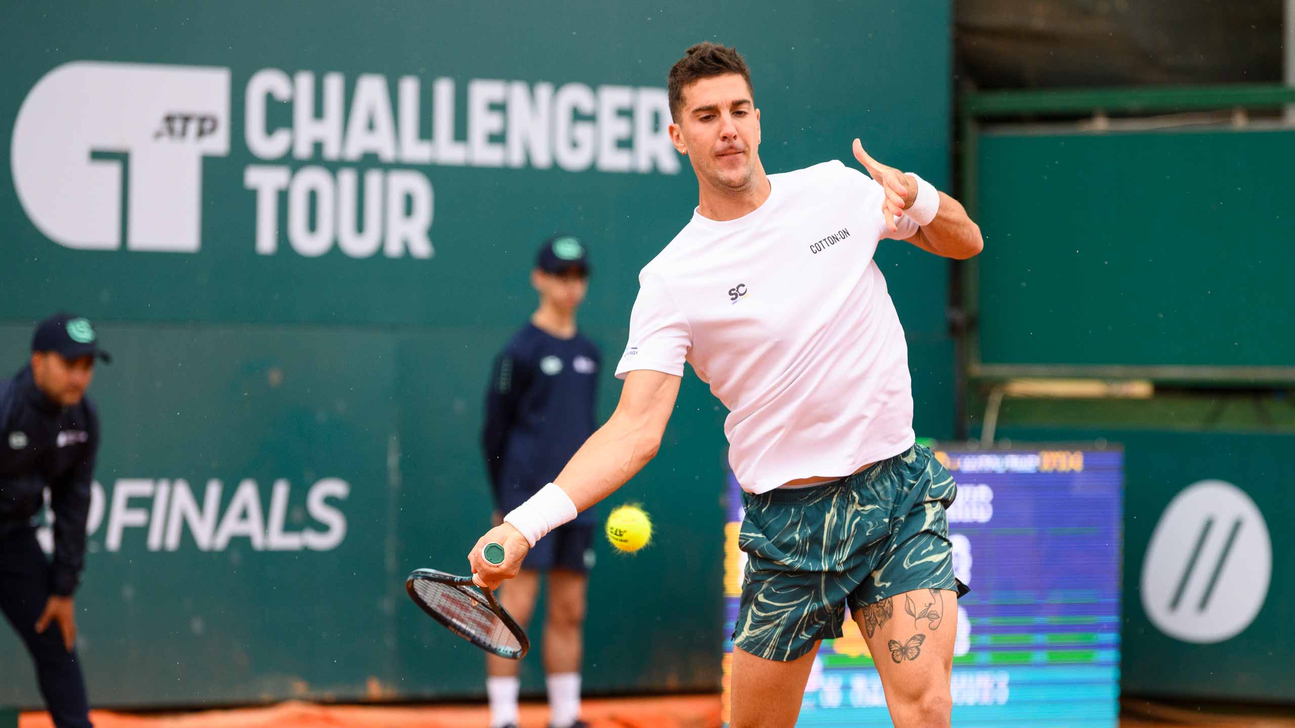 Thanasi Kokkinakis defeats Nikoloz Basilashvili at the Cagliari Challenger.