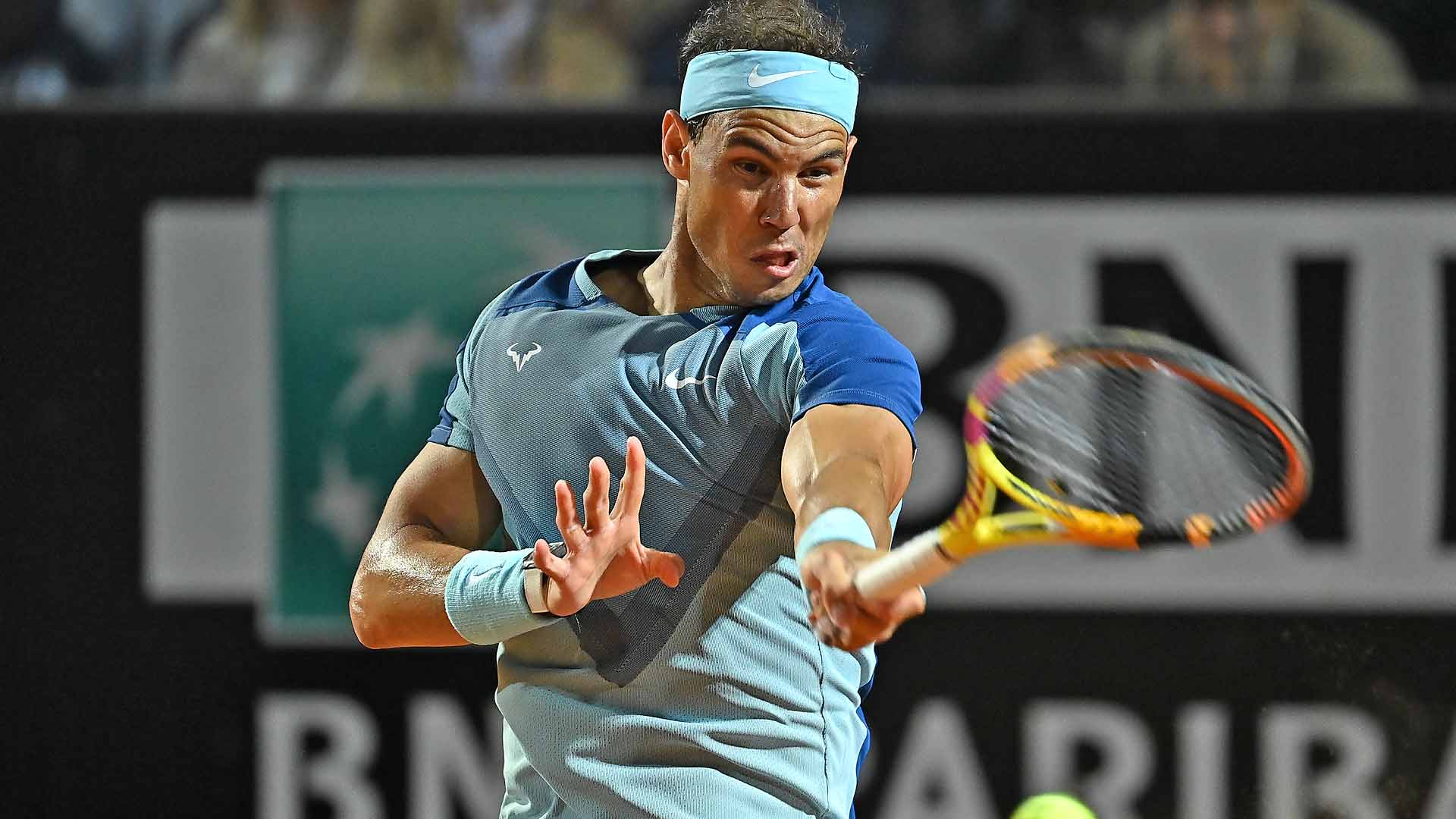 Rafael Nadal tiene marca de 69-8 en Roma.