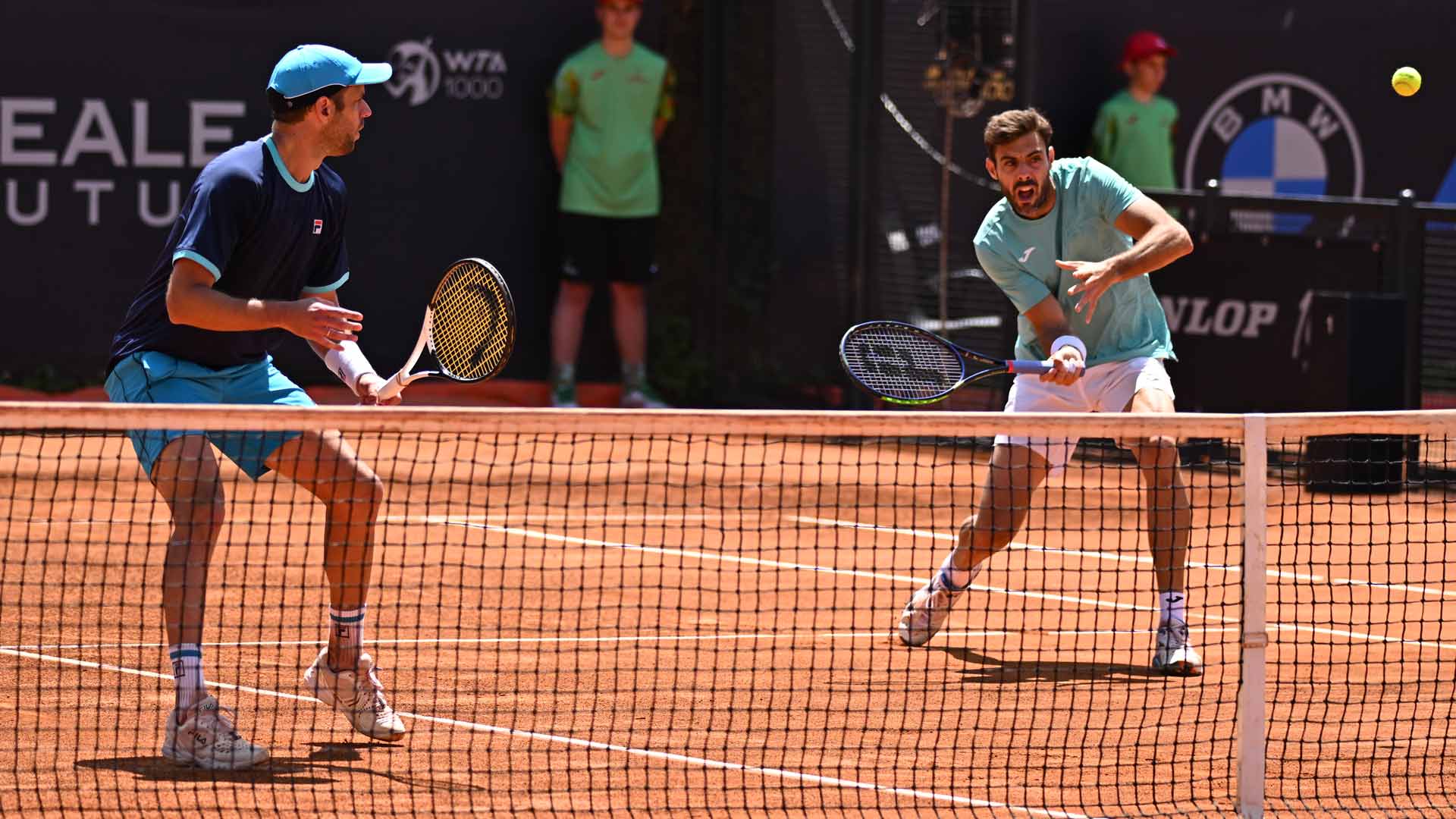 Horacio Zeballos and Marcel Granollers win a Match Tie-break on Sunday to eliminate Nikola Mektic and Mate Pavic in Rome.