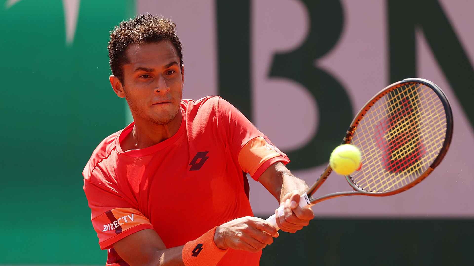 Juan Pablo Varillas disputó este lunes en Roland Garros su tercer partido en un Grand Slam.