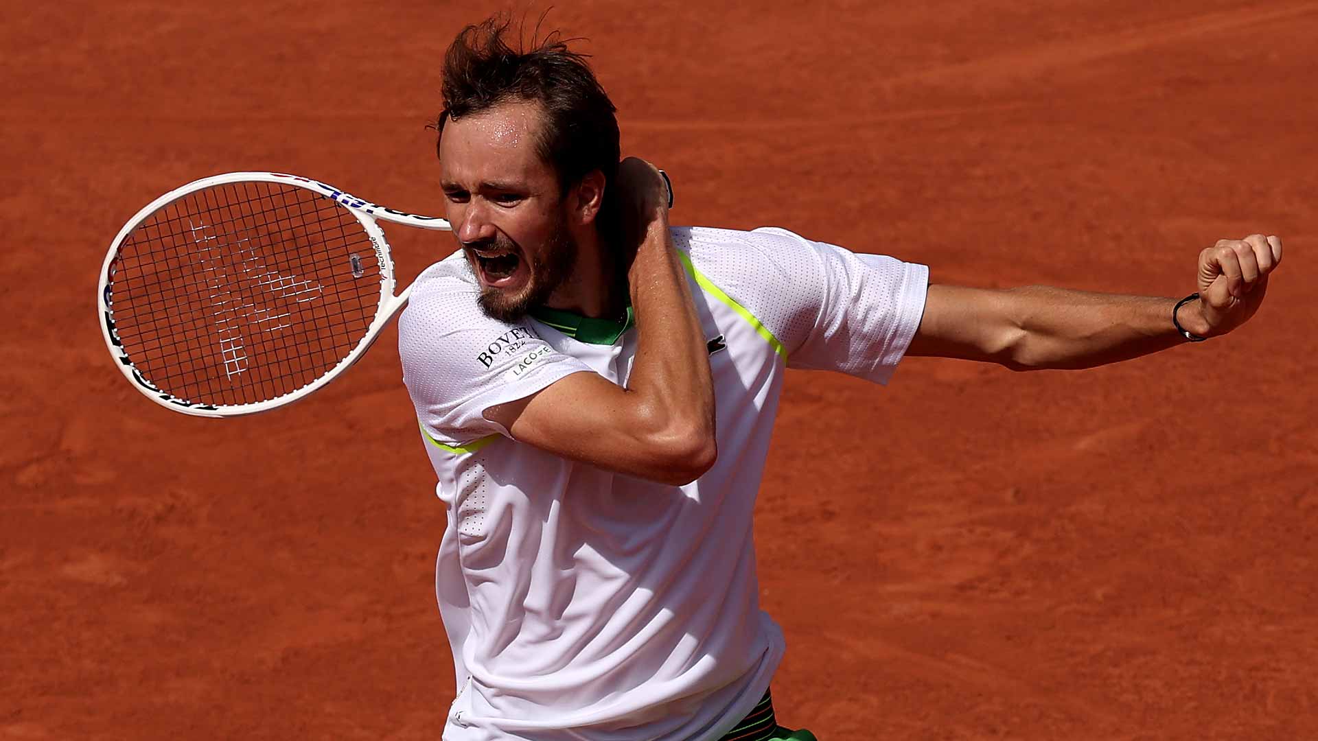 Daniil Medvedev falls in the first round at Roland Garros to Thiago Seyboth Wild.