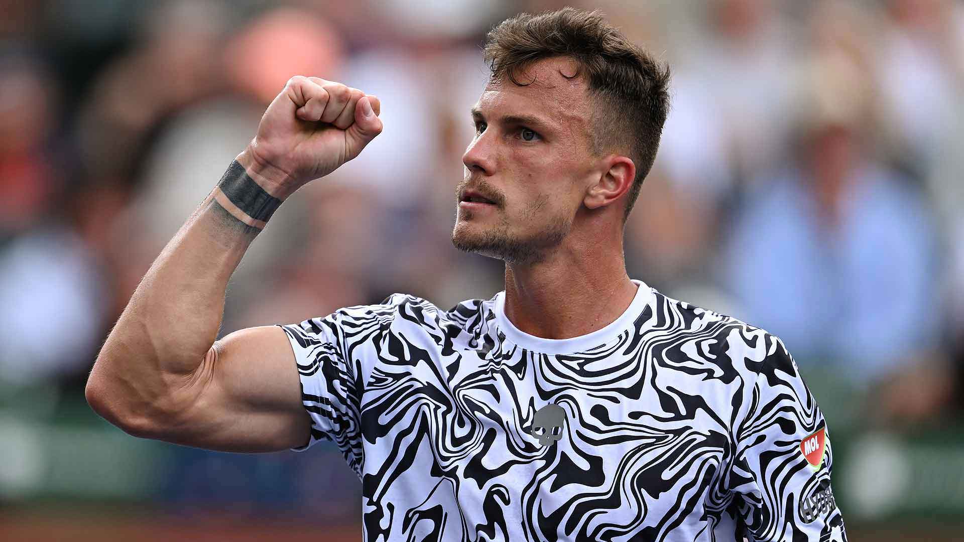 Marton Fucsovics reached the fourth round in Paris in 2020.