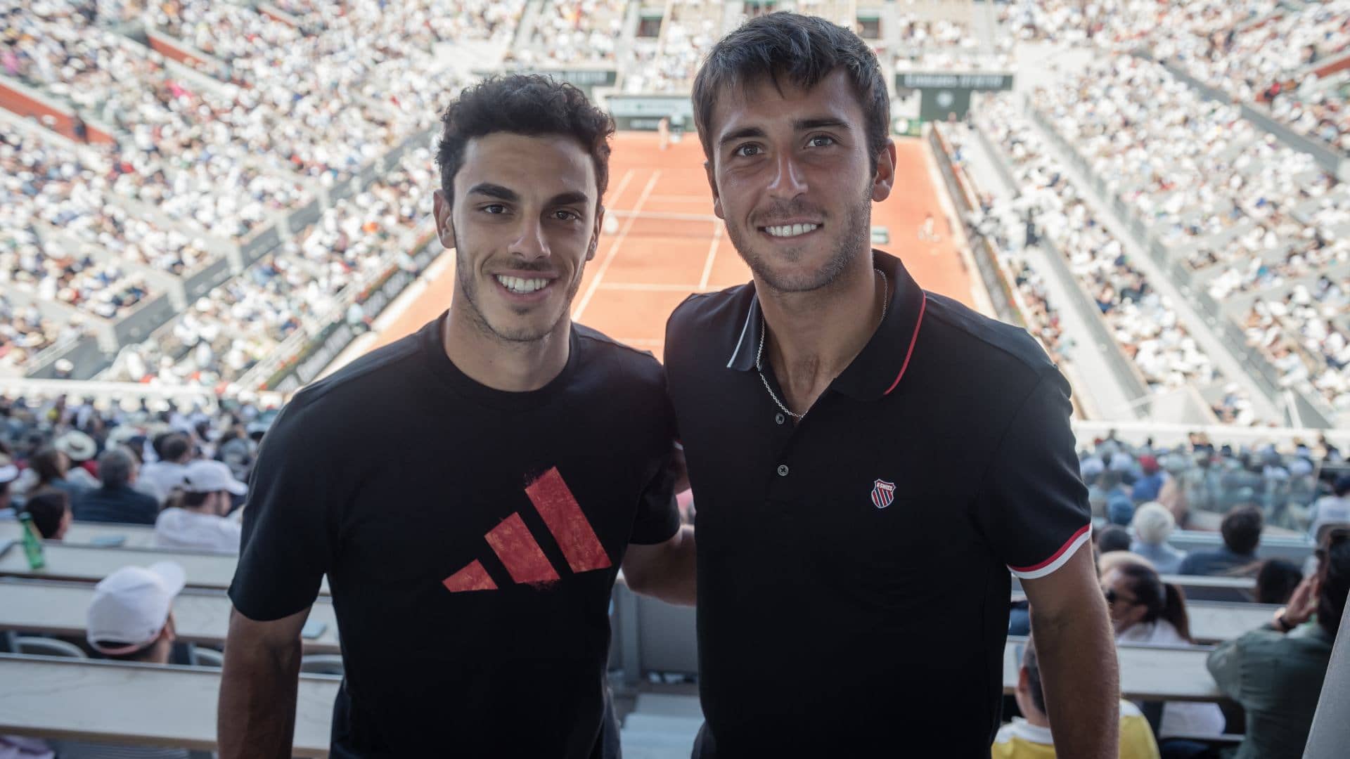 Francisco Cerúndolo y Tomás Etcheverry crecieron juntos, son amigos y ahora buscan seguir avazando en Roland Garros.