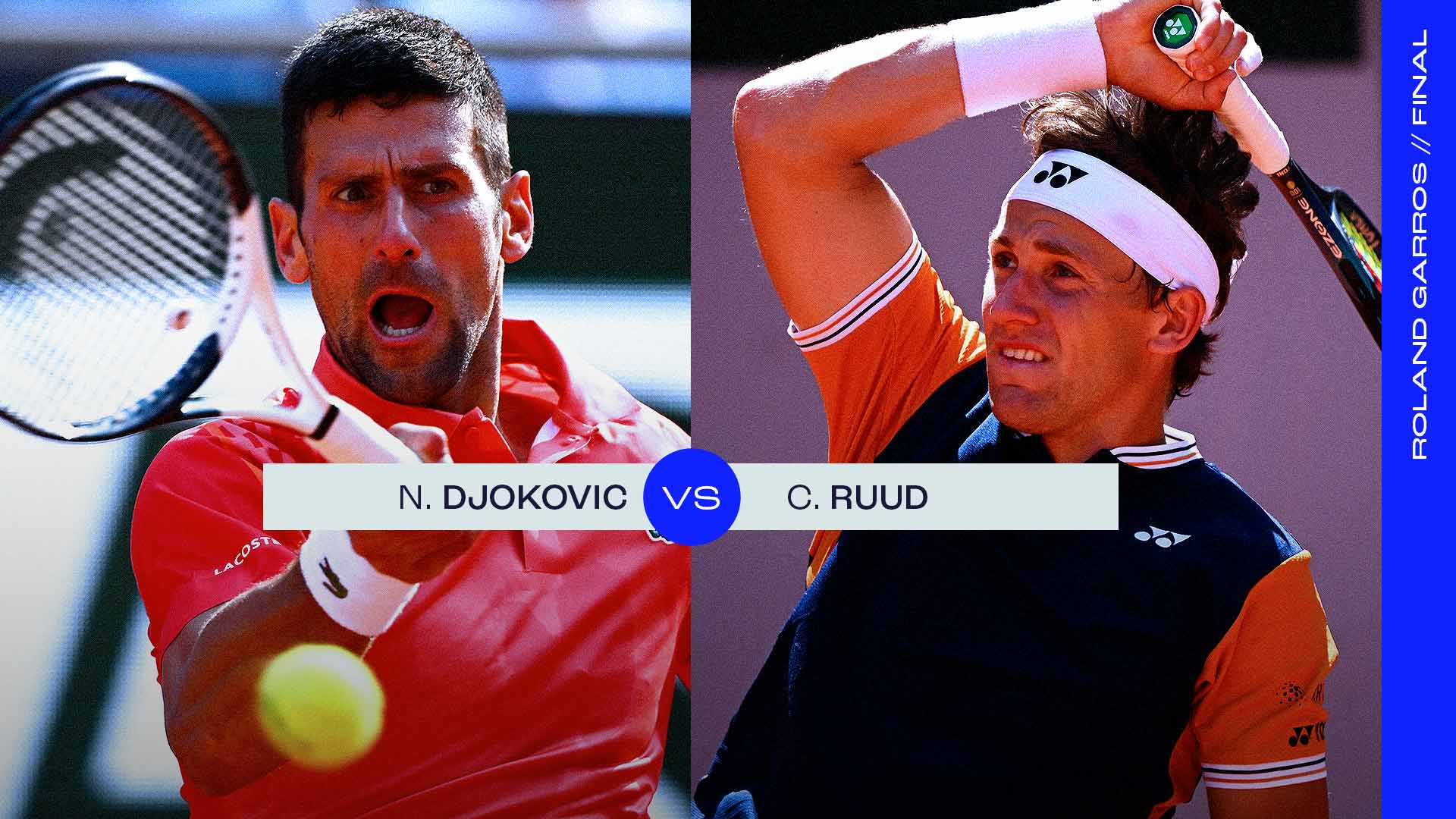 Novak Djokovic leads Casper Ruud 4-0 in the pair's ATP Head2Head series.