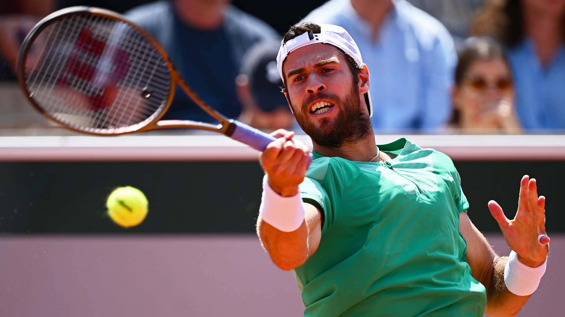 Karen Khachanov reached the quarter-finals at Wimbledon in 2021.
