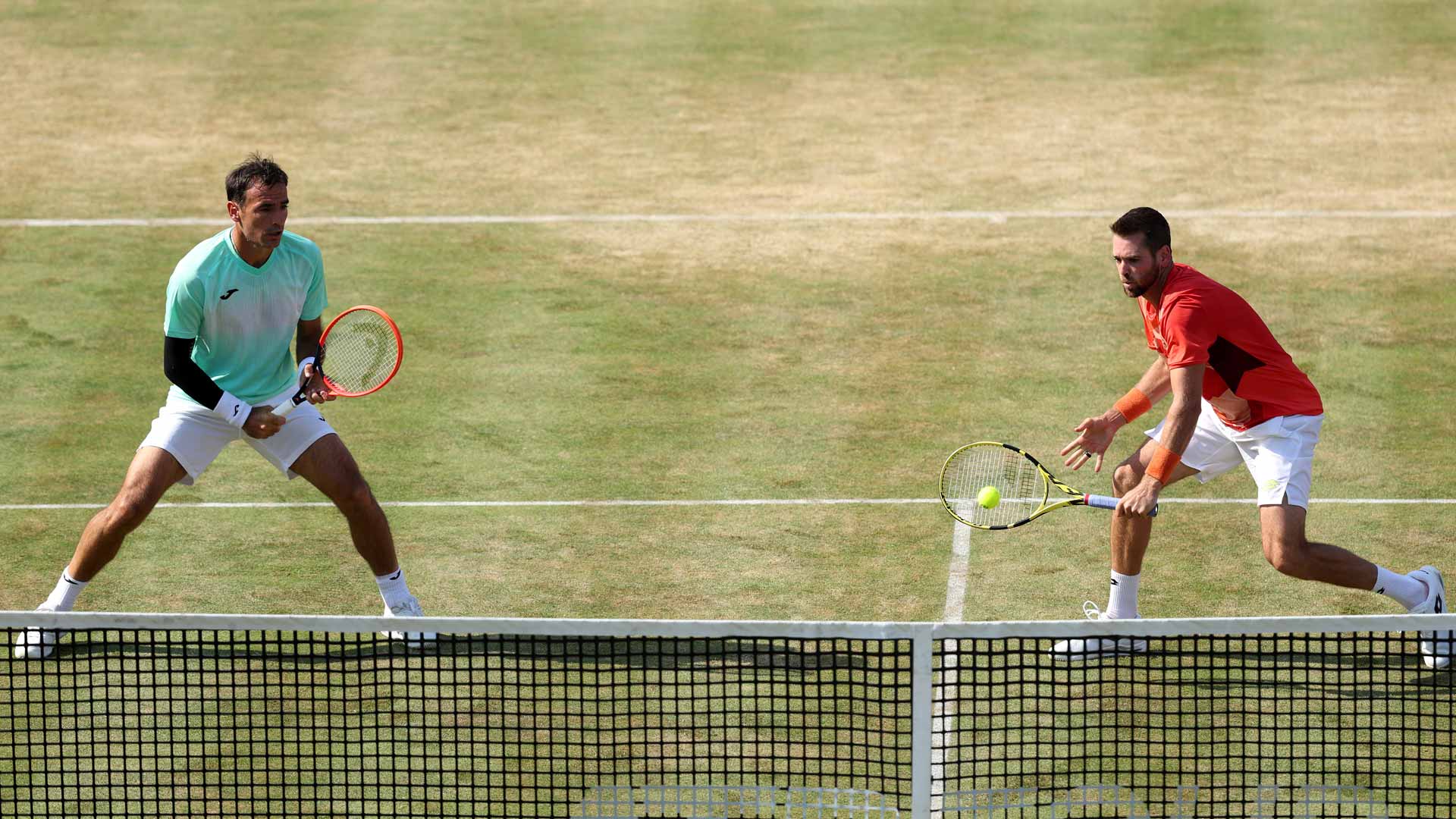 Ivan Dodig (left) and Austin Krajicek won the ATP 500 event at The Queen's Club last month.